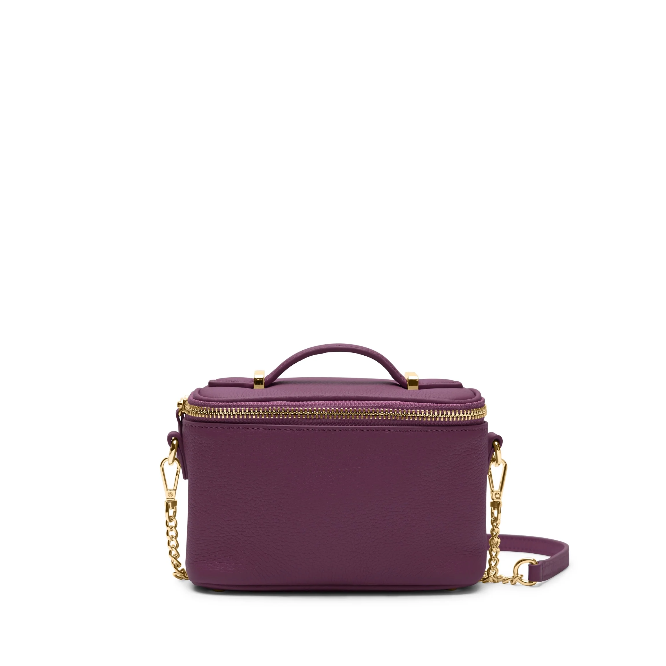 Maddie Micro Train Case Crossbody Deep Plum