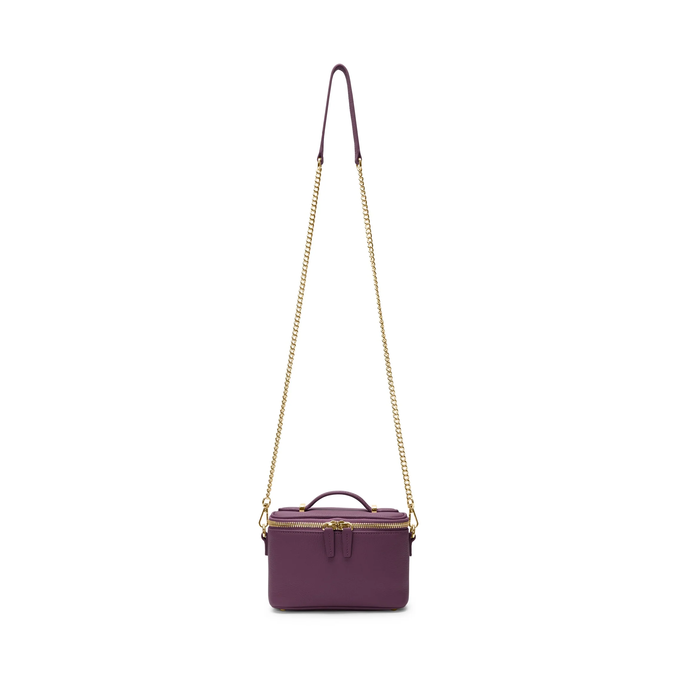 Maddie Micro Train Case Crossbody Deep Plum - Image 4