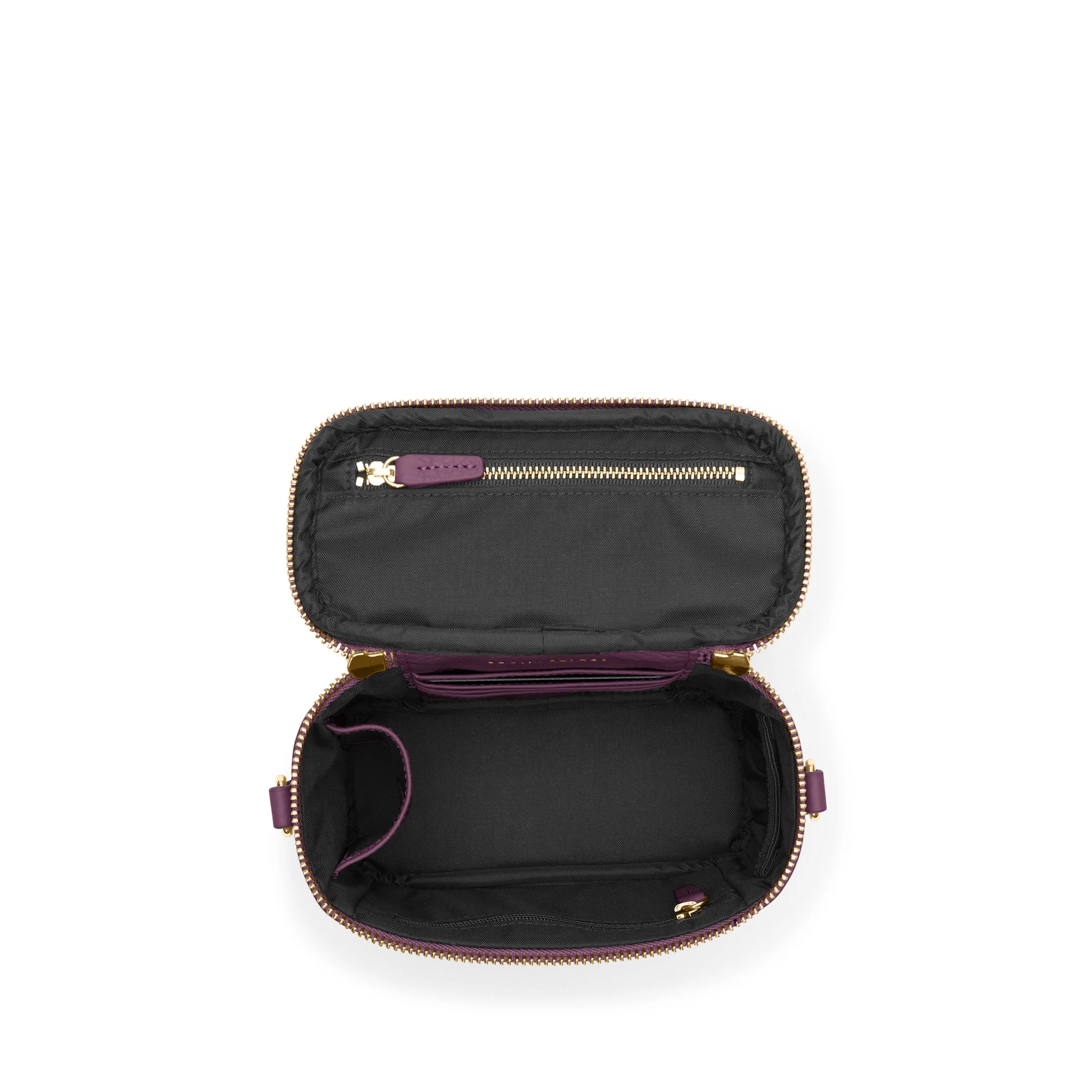 Maddie Micro Train Case Crossbody Deep Plum - Image 6