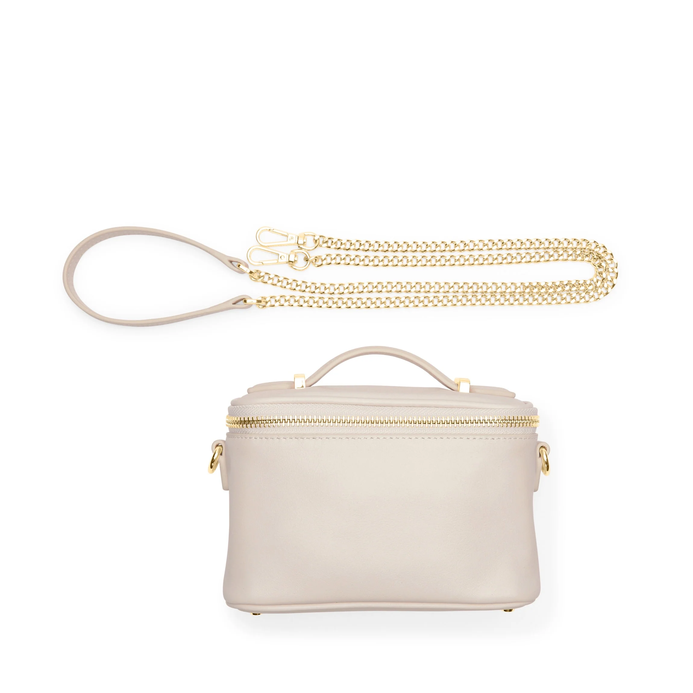 Maddie Micro Train Case Crossbody Ivory - Image 7