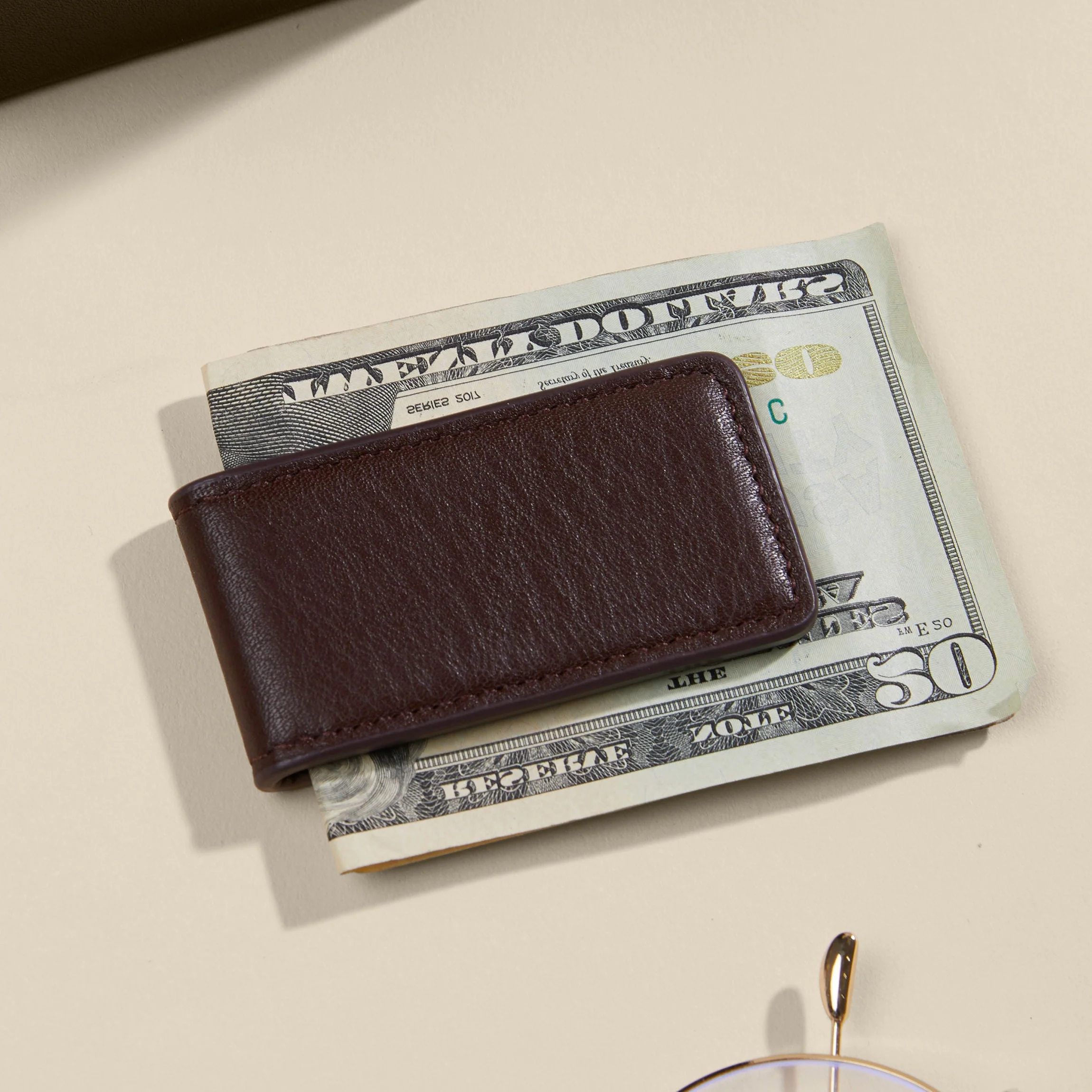 Magnetic Money Clip Brown - Image 3