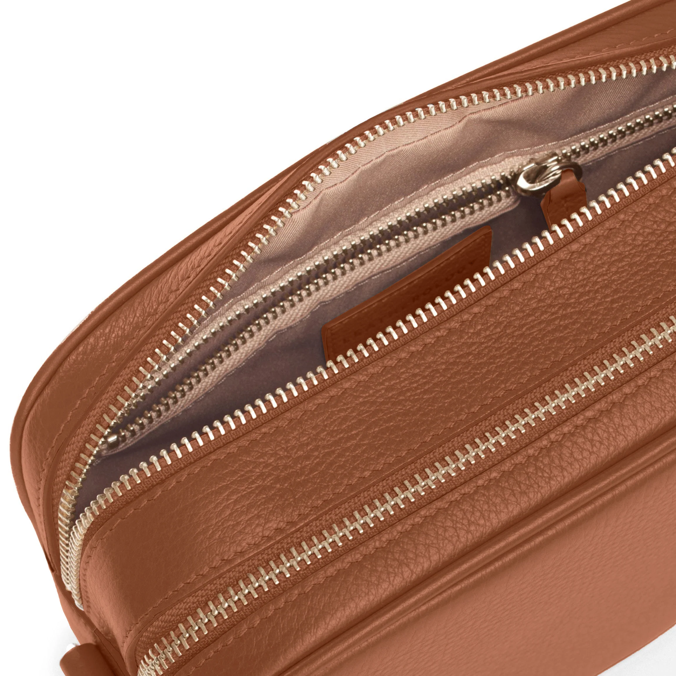 Meadow Double Zip Camera Bag Saddle Brown - Image 5