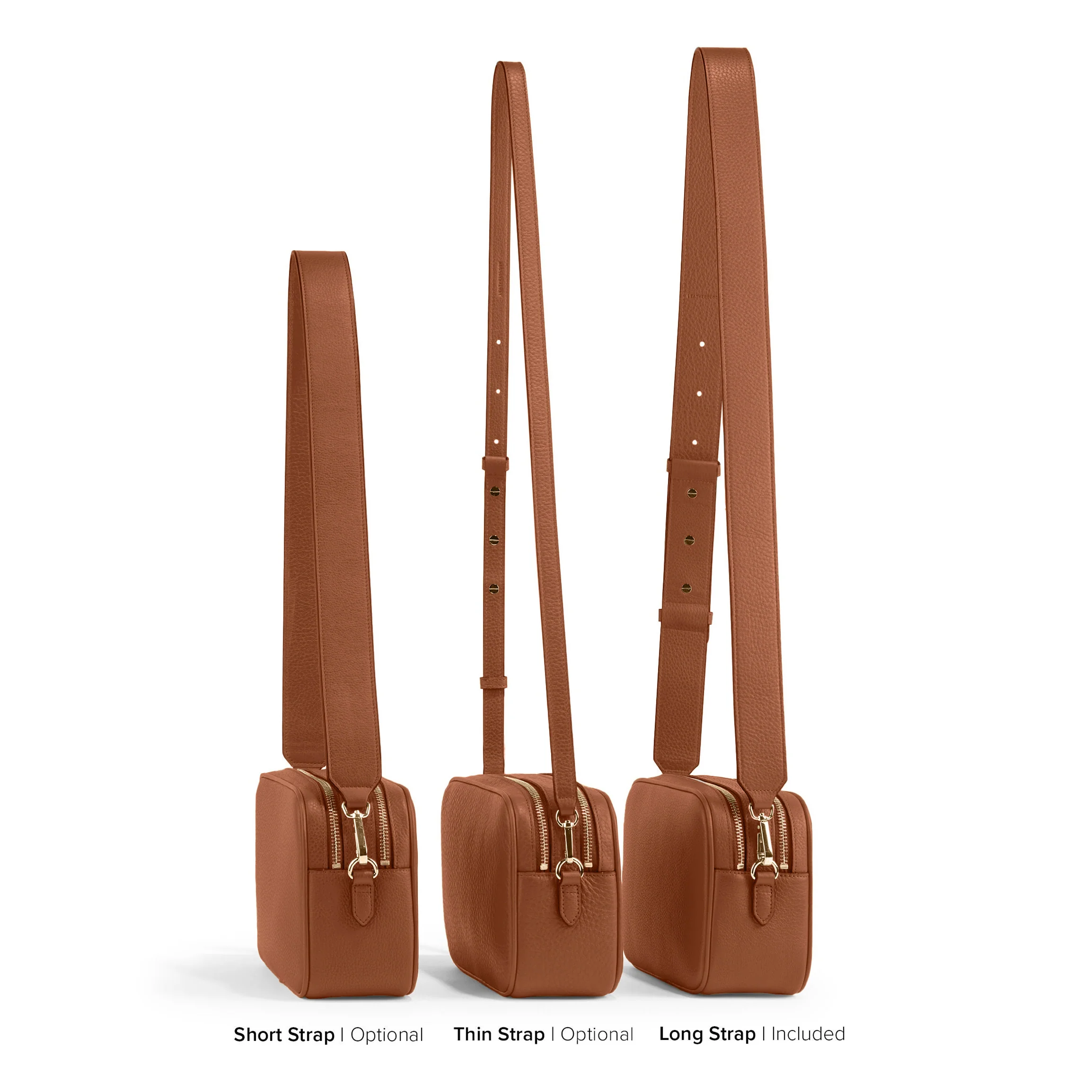 Meadow Double Zip Camera Bag Saddle Brown - Image 7