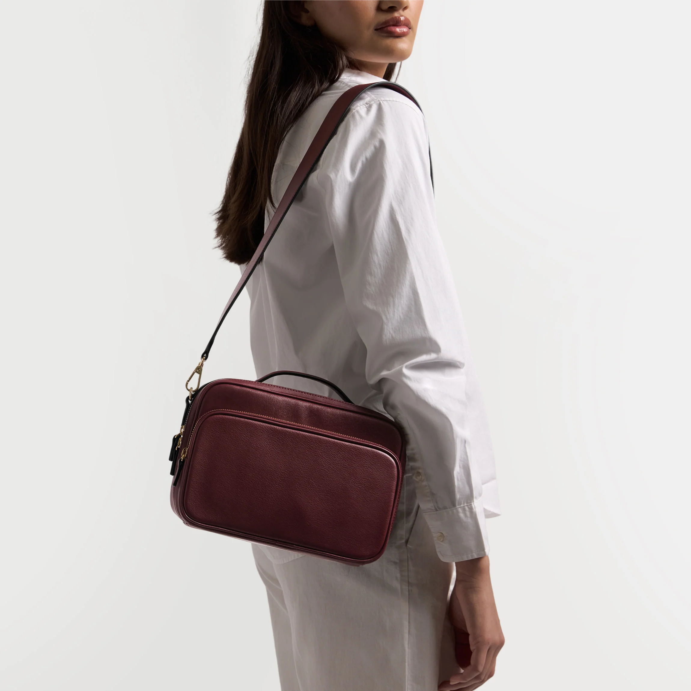 Meadow Large Satchel Bordeaux - Image 2