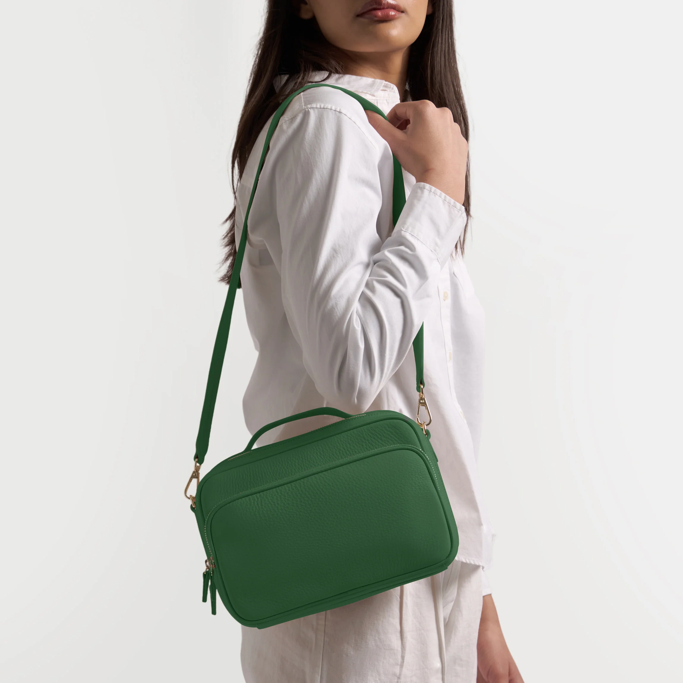 Meadow Large Satchel Fairway Green - Image 2