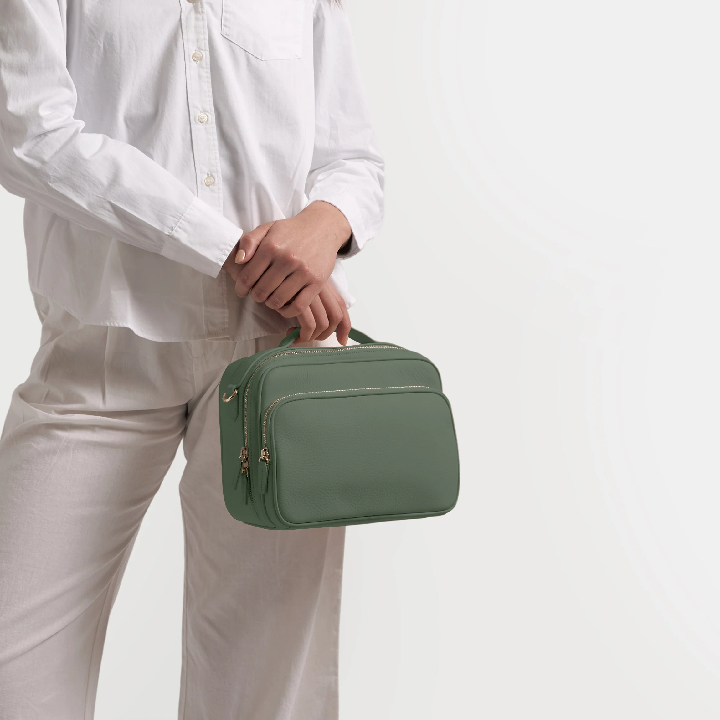 Meadow Large Satchel Moss - Image 3