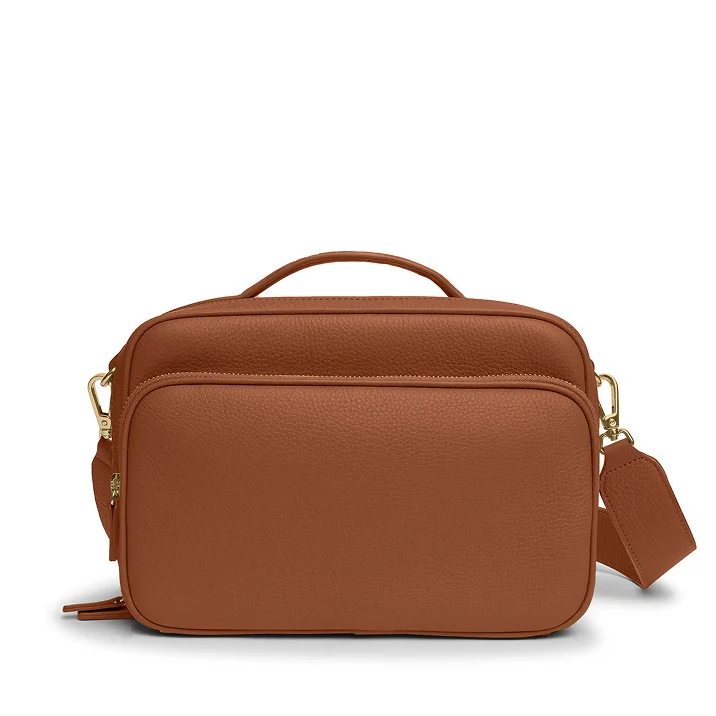 Meadow Large Satchel Saddle Brown