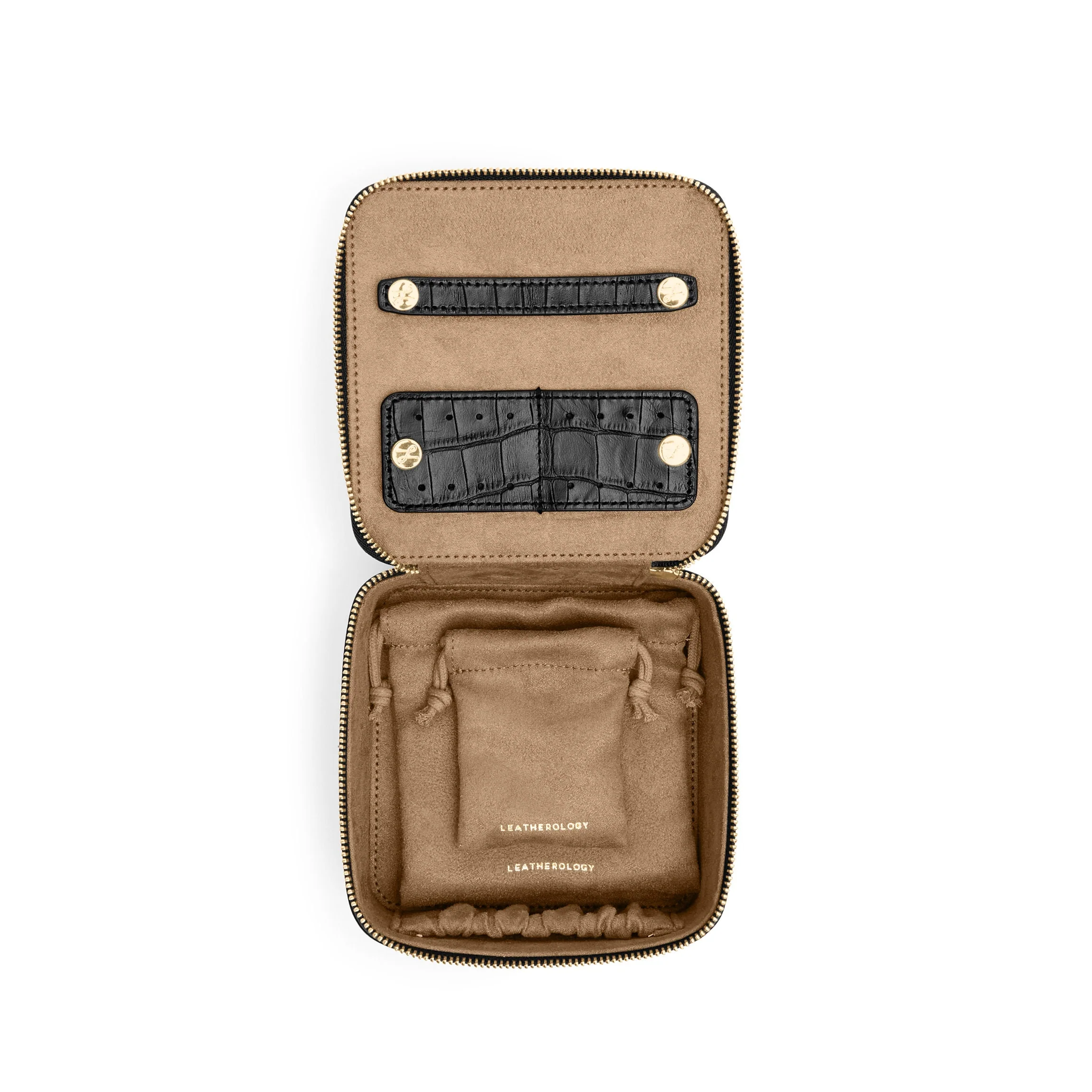 Medium Jewelry Organizer Black Croc - Image 4