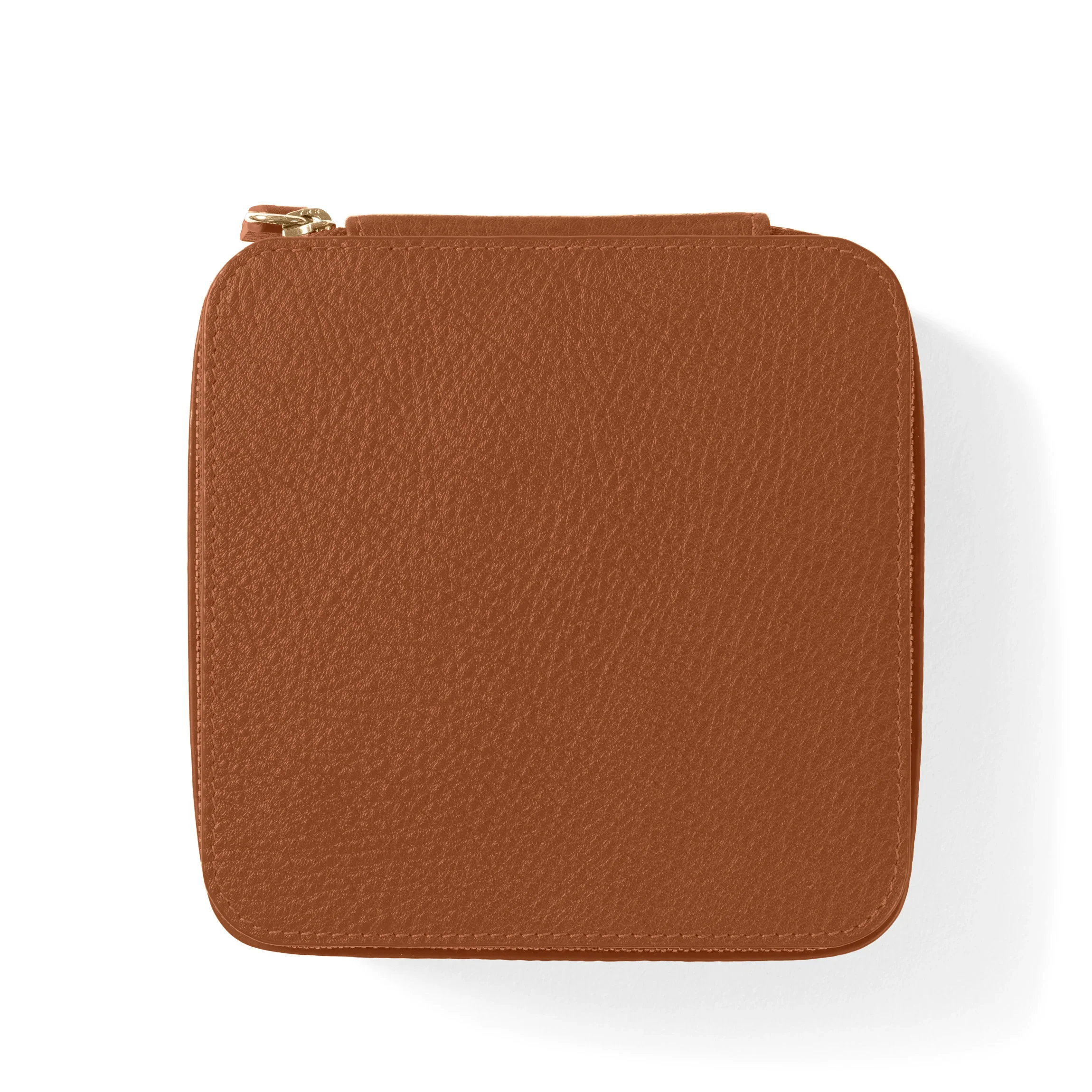 Medium Jewelry Ring Box Saddle Brown - Image 5