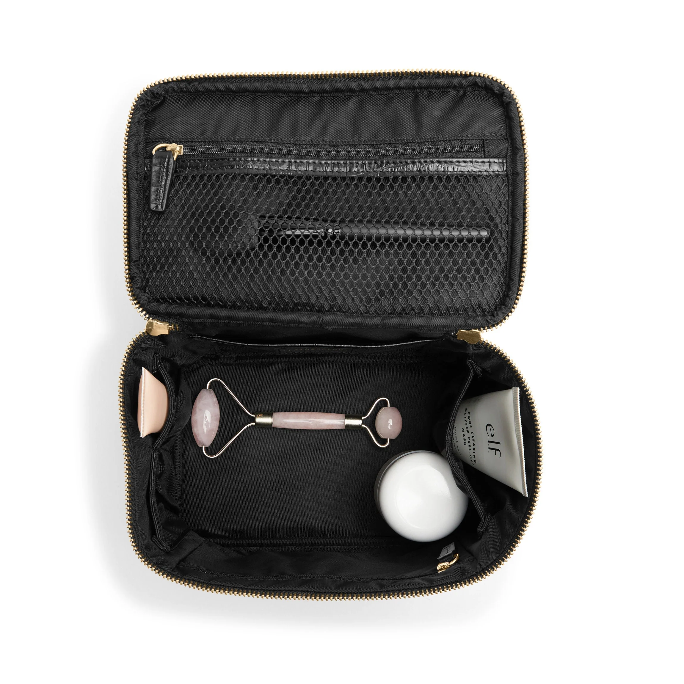 Medium Train Case Black Croc - Image 2