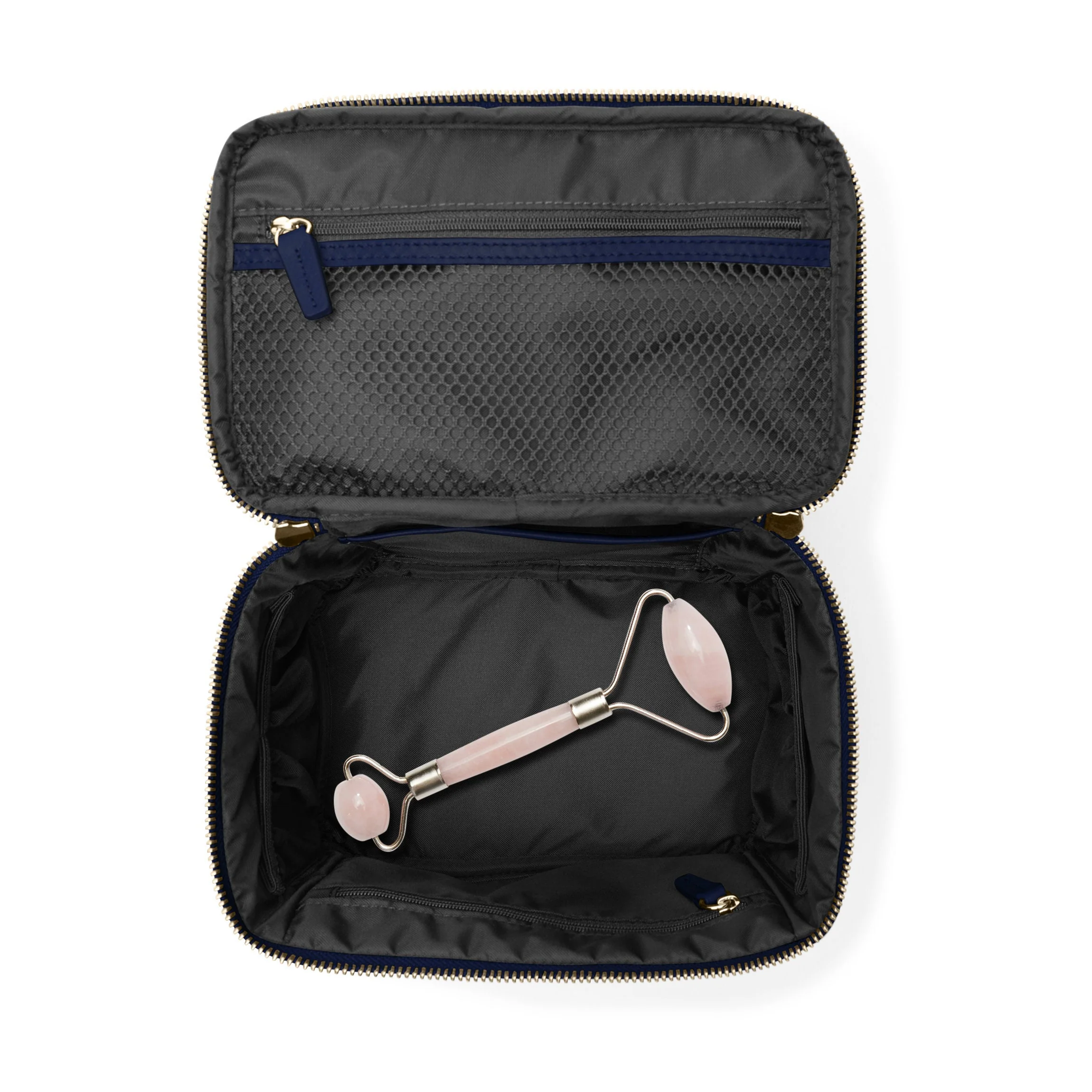 Medium Train Case Navy Blue - Image 4