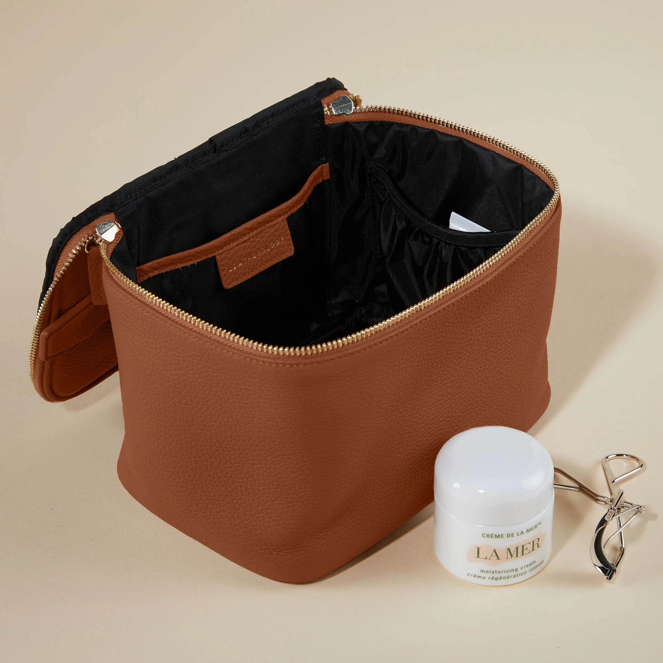 Medium Train Case Saddle Brown - Image 2