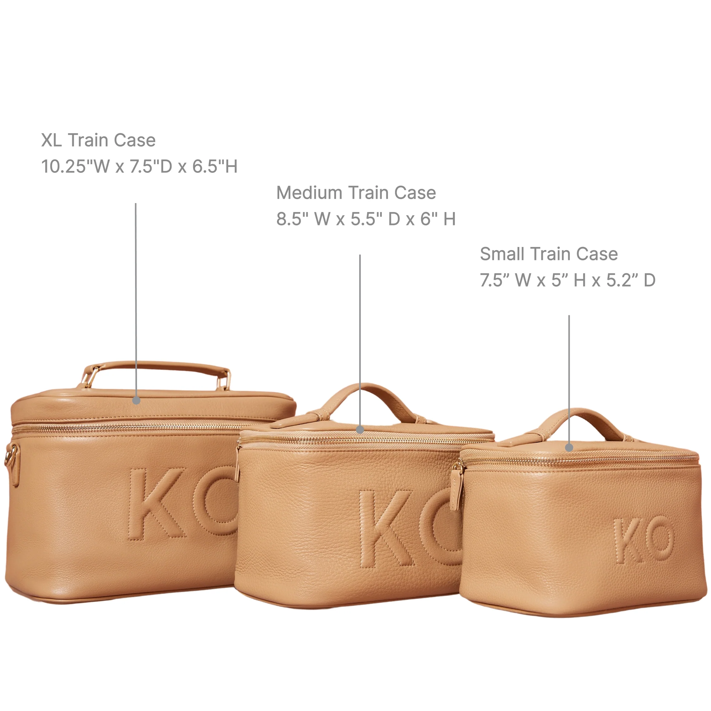Medium Train Case Saddle Brown - Image 8