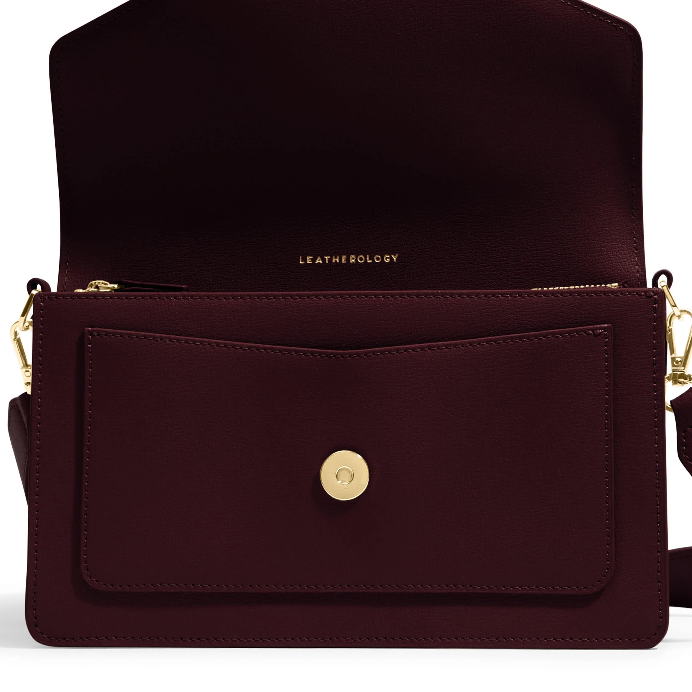 Medium Willow Envelope Bag Oxblood - Image 4