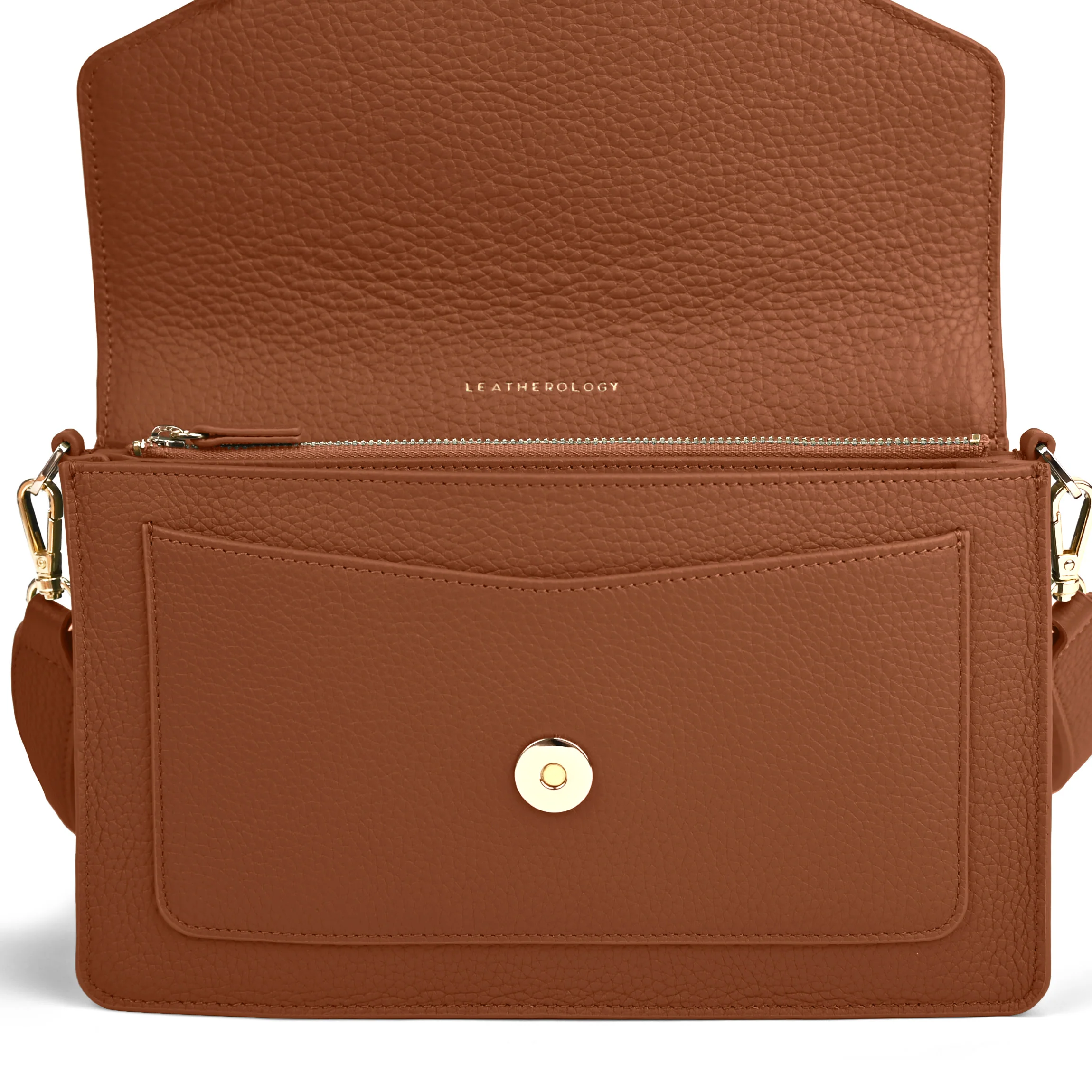 Medium Willow Envelope Bag Saddle Brown - Image 4