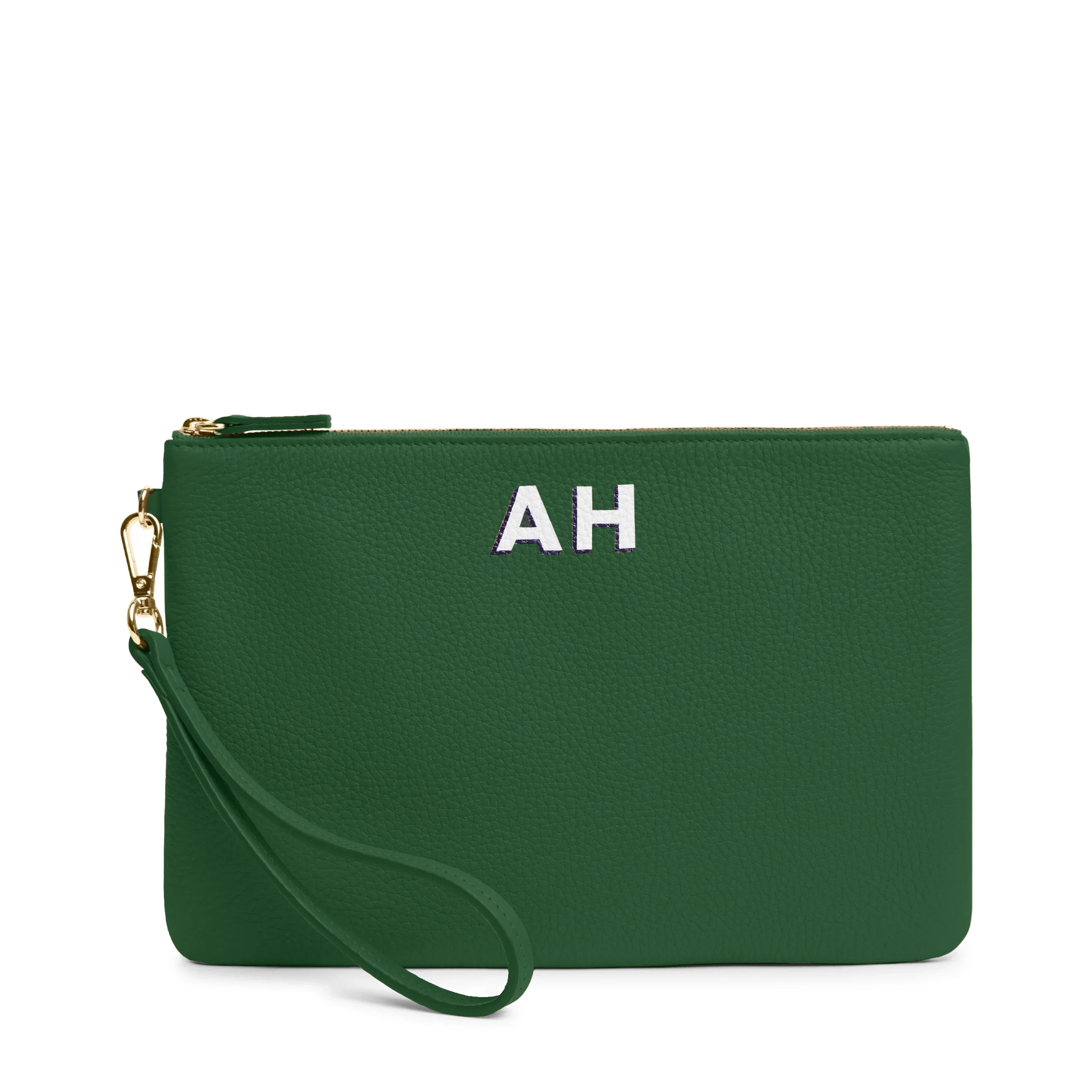 Medium Wristlet Pouch Fairway Green