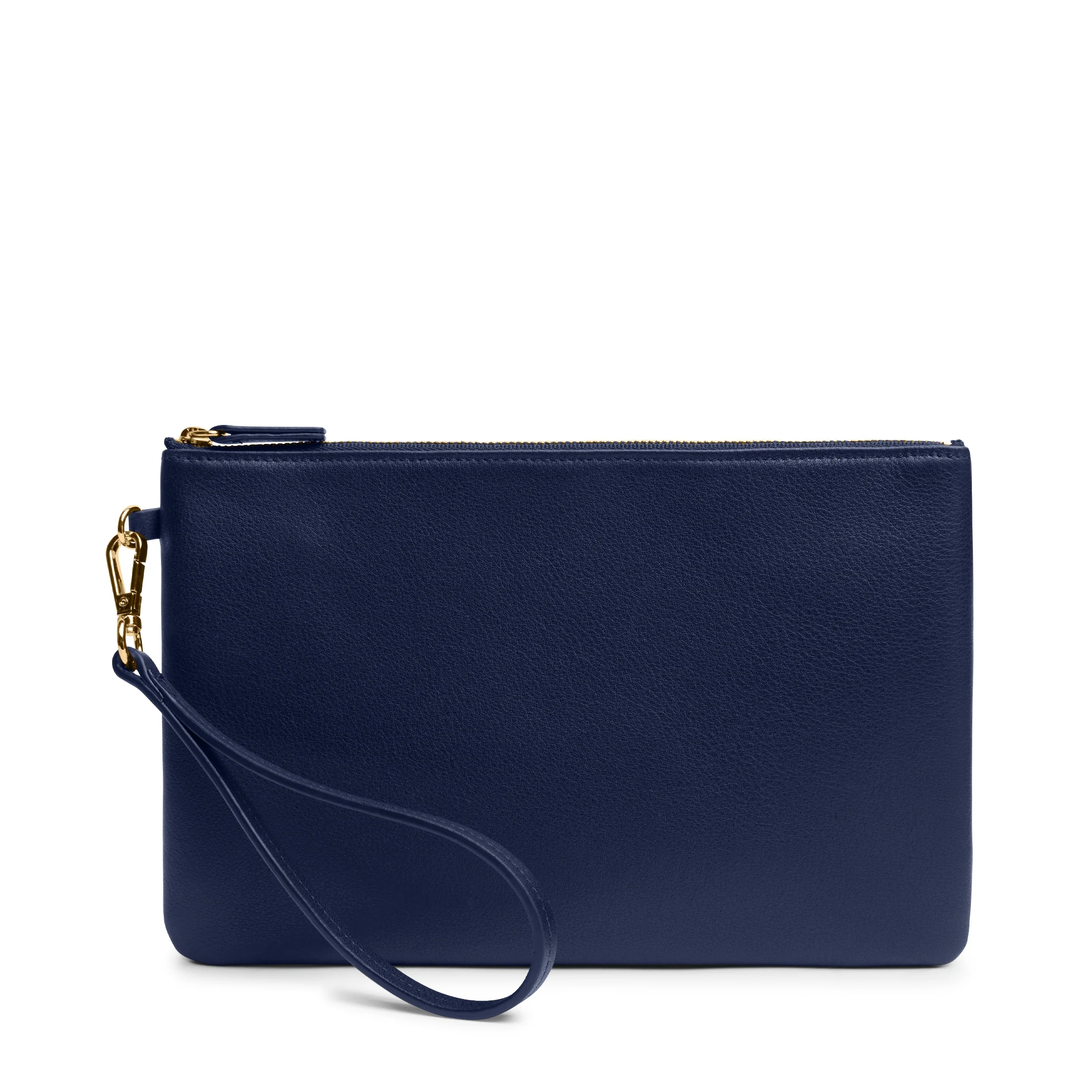 Medium Wristlet Pouch Navy Blue