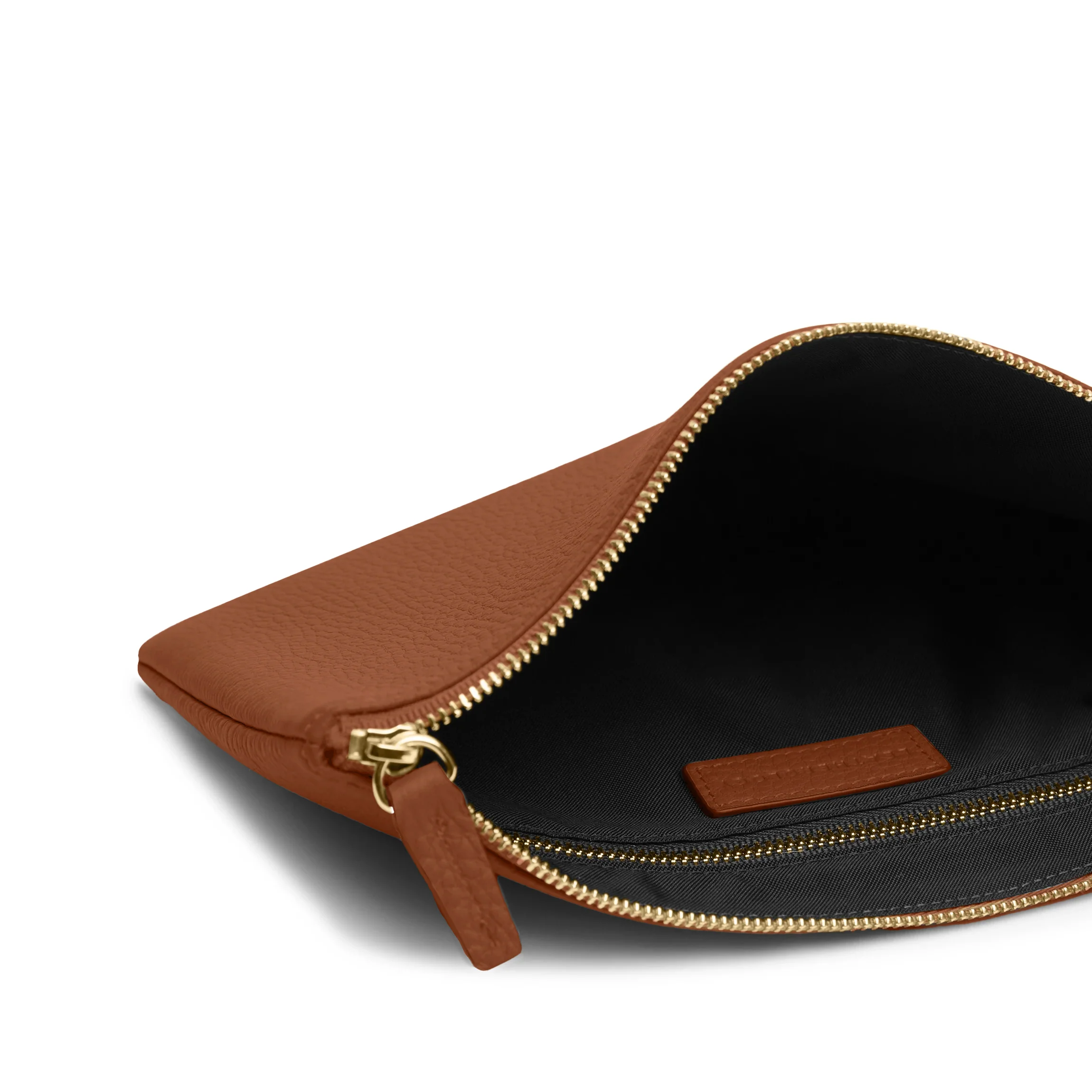 Medium Wristlet Pouch Saddle Brown - Image 2