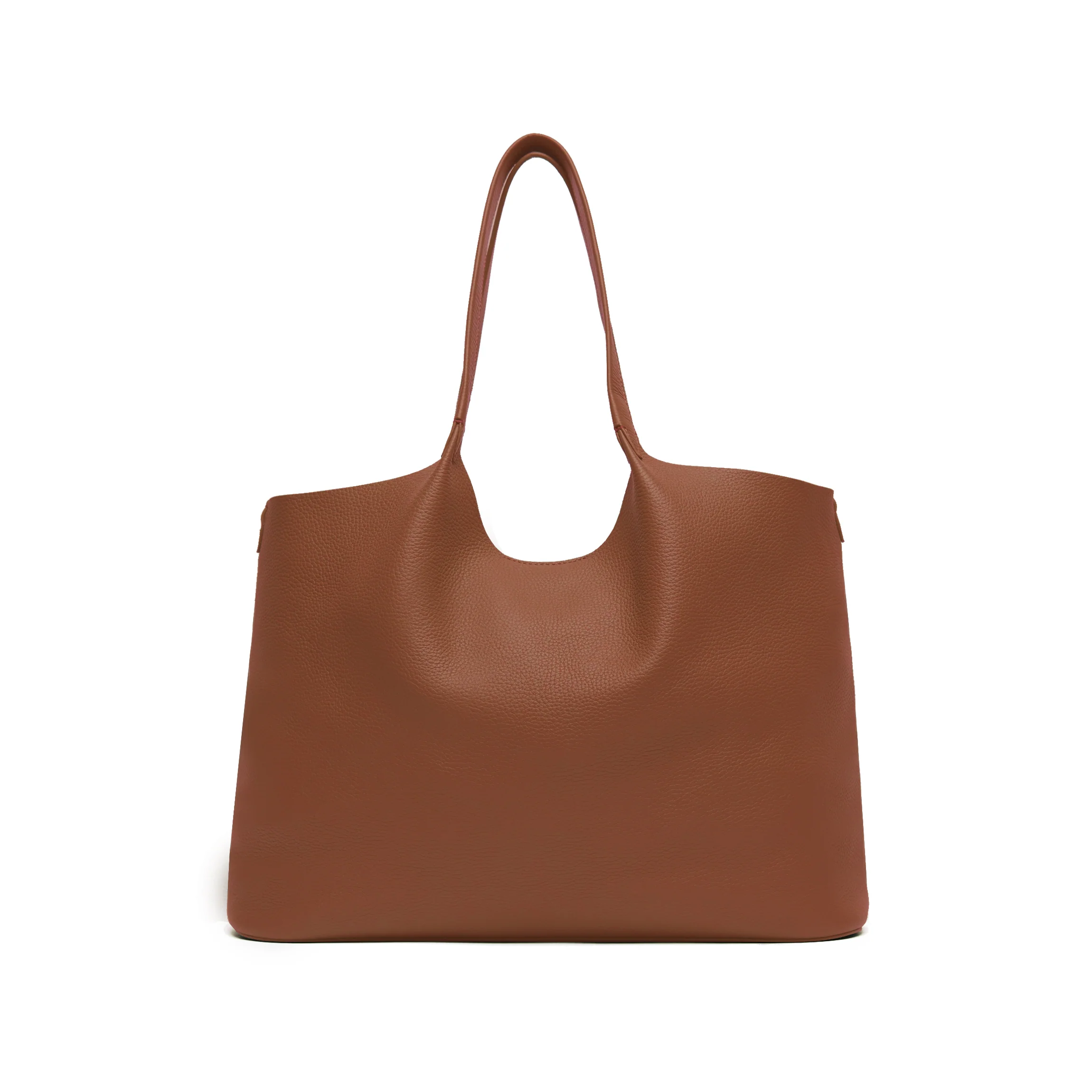 Mia Horizontal Tote Saddle Brown