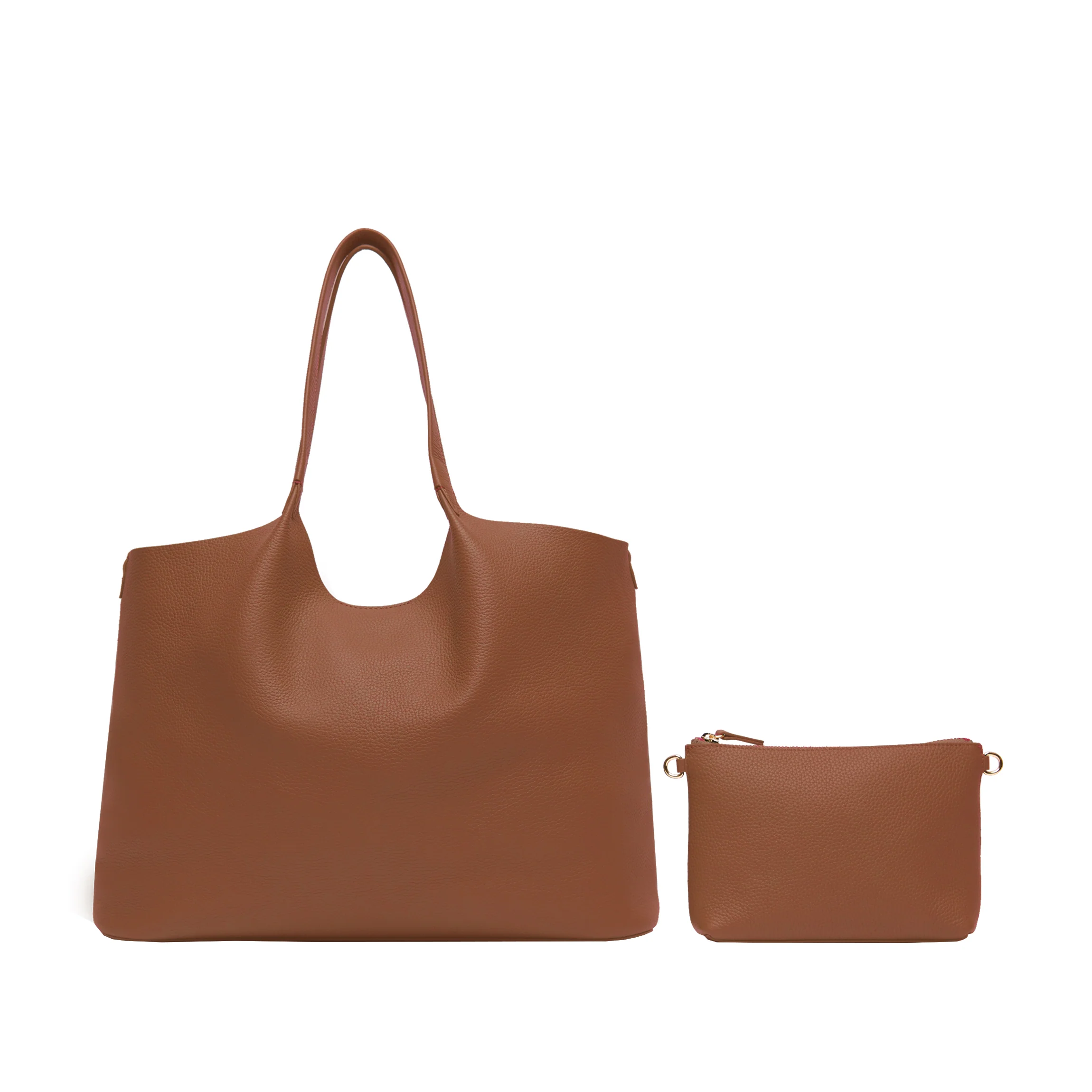 Mia Horizontal Tote Saddle Brown - Image 6