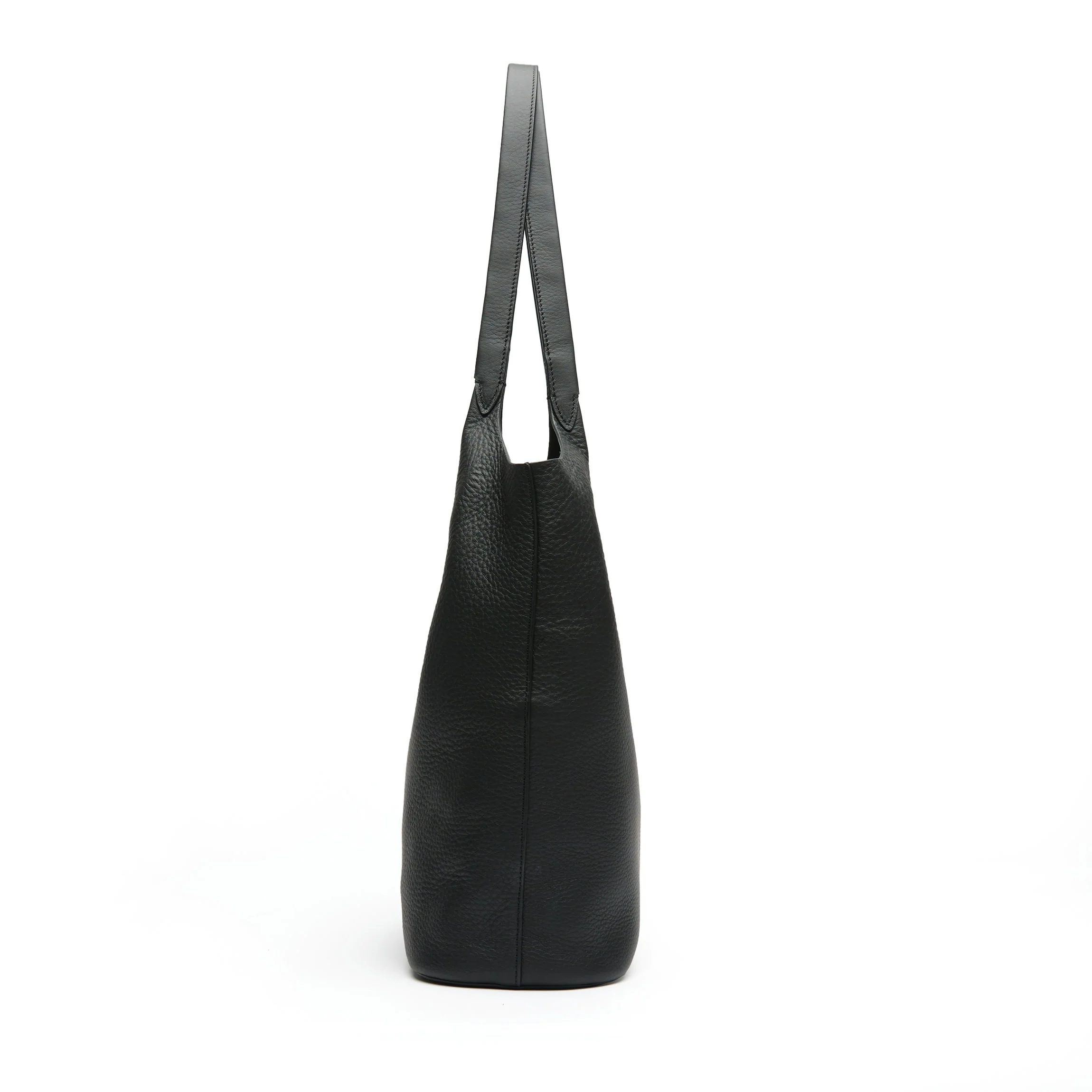 Mia Large Shopper Tote Black Pebble - Image 5