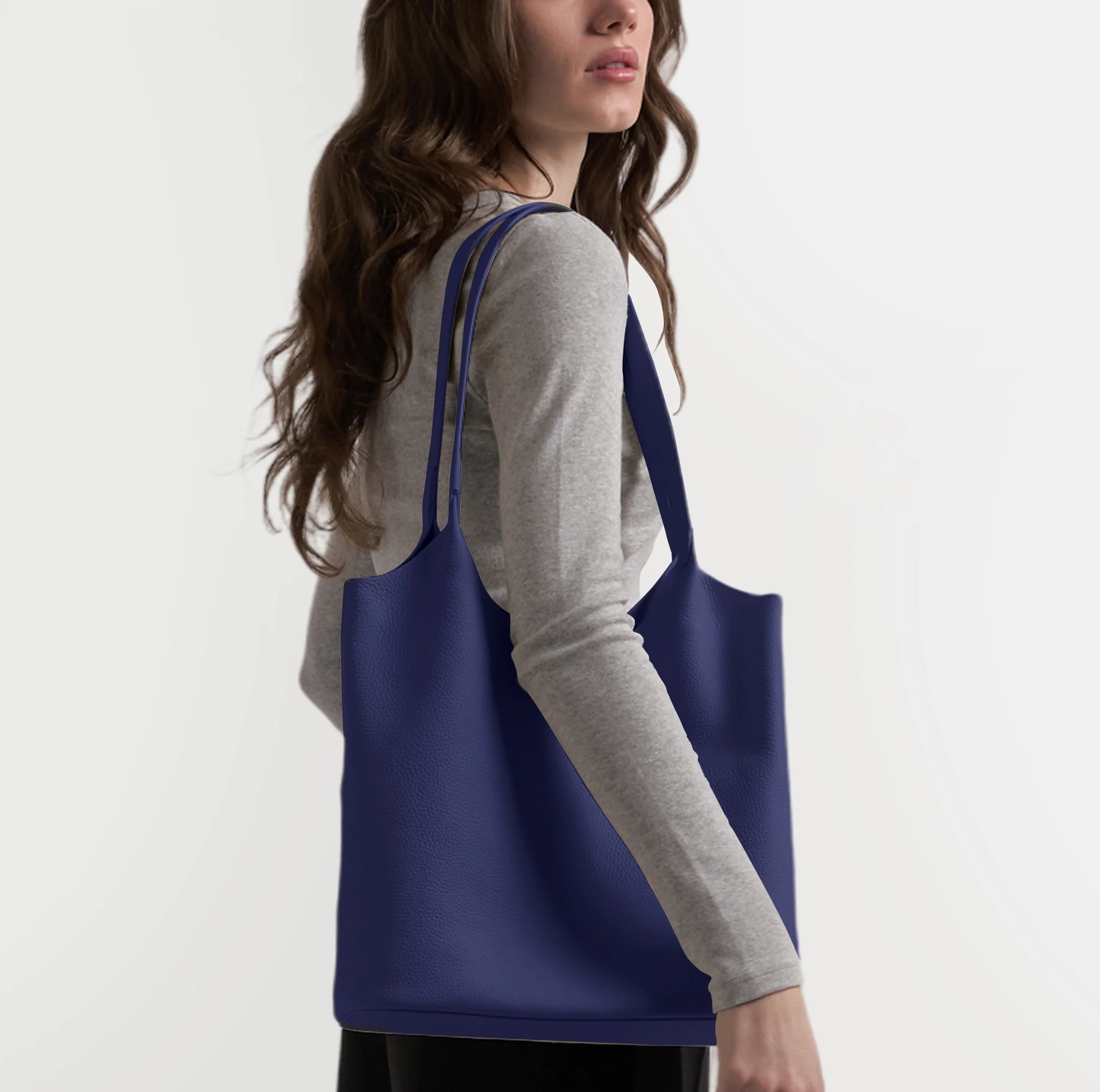 Mia Large Shopper Tote Regatta Blue - Image 2