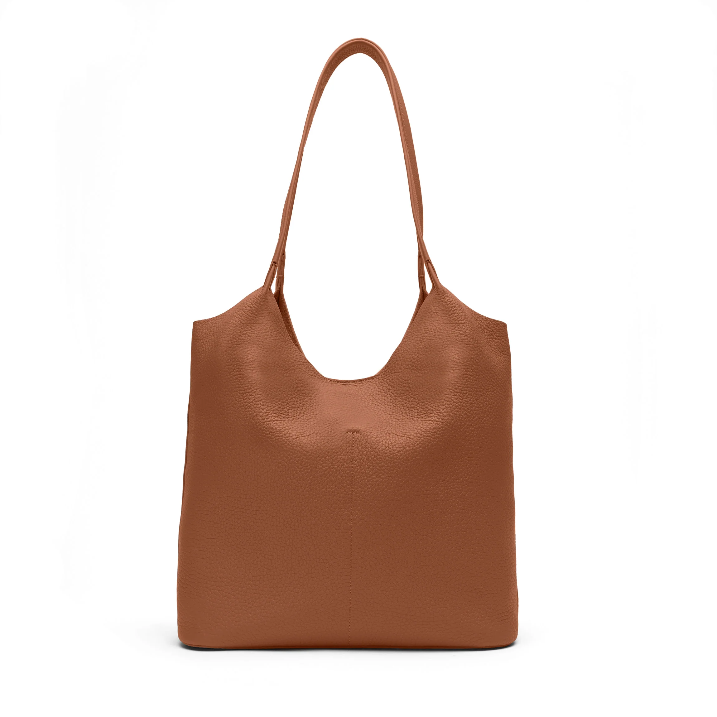 Mia Large Shopper Tote Saddle Brown - Image 6