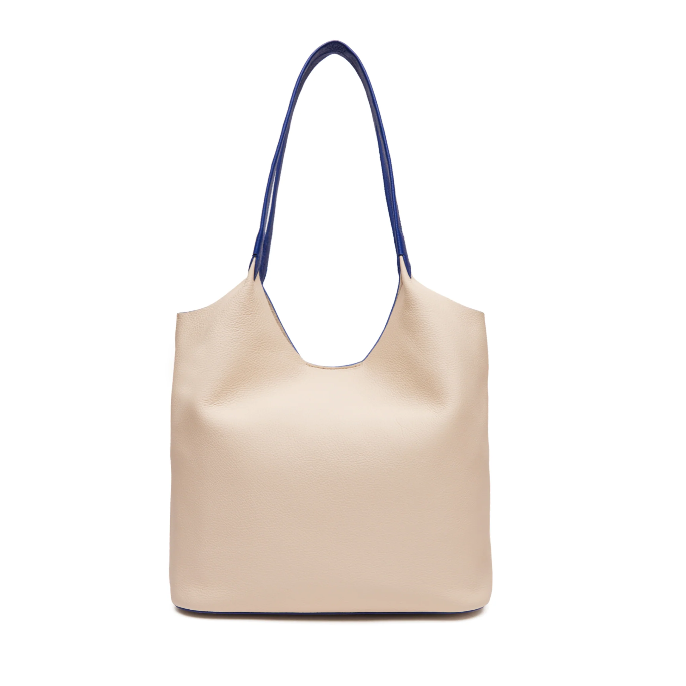Mia Large Shopper Tote Sand/Regatta Blue