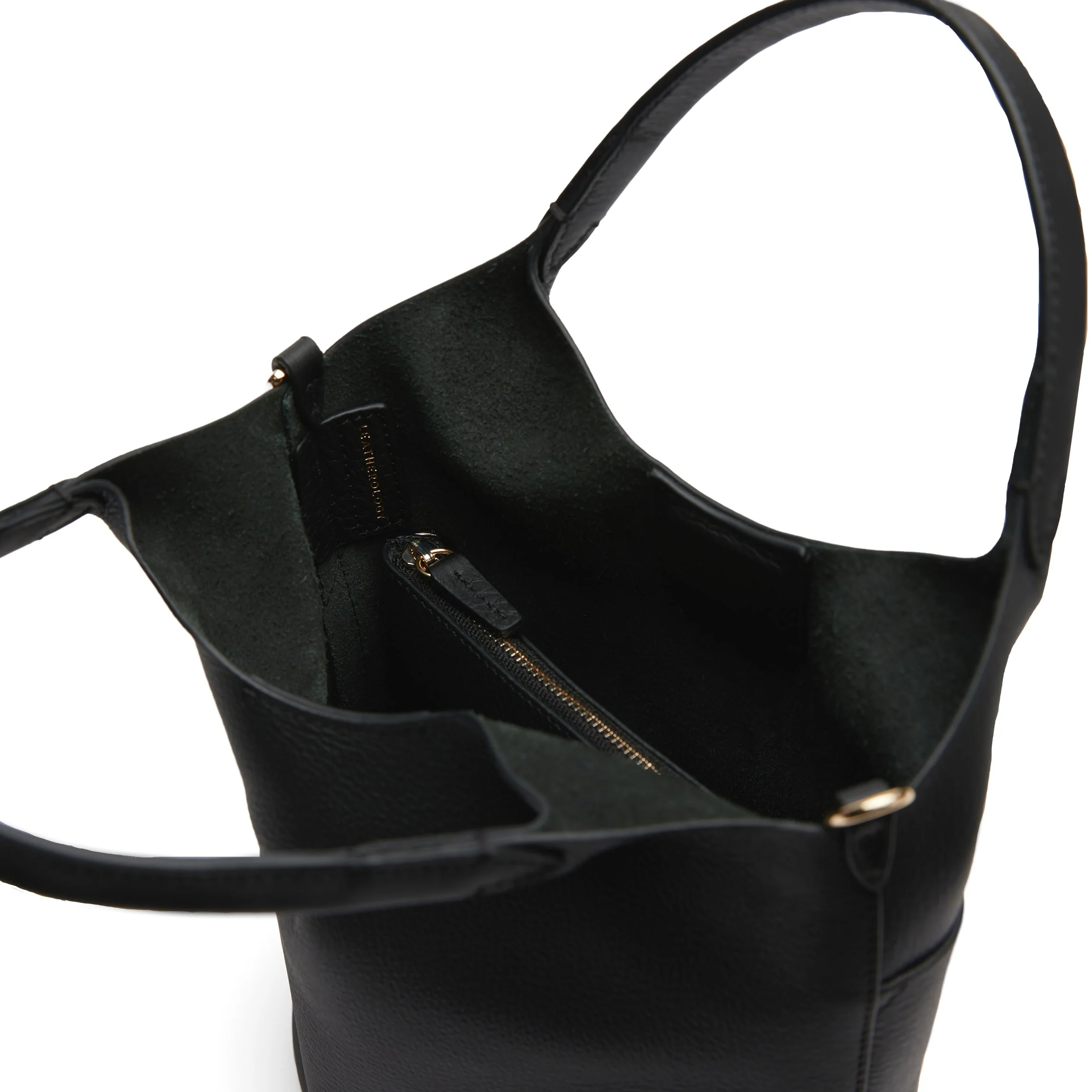 Mia Small Bucket Tote Black Pebble - Image 5