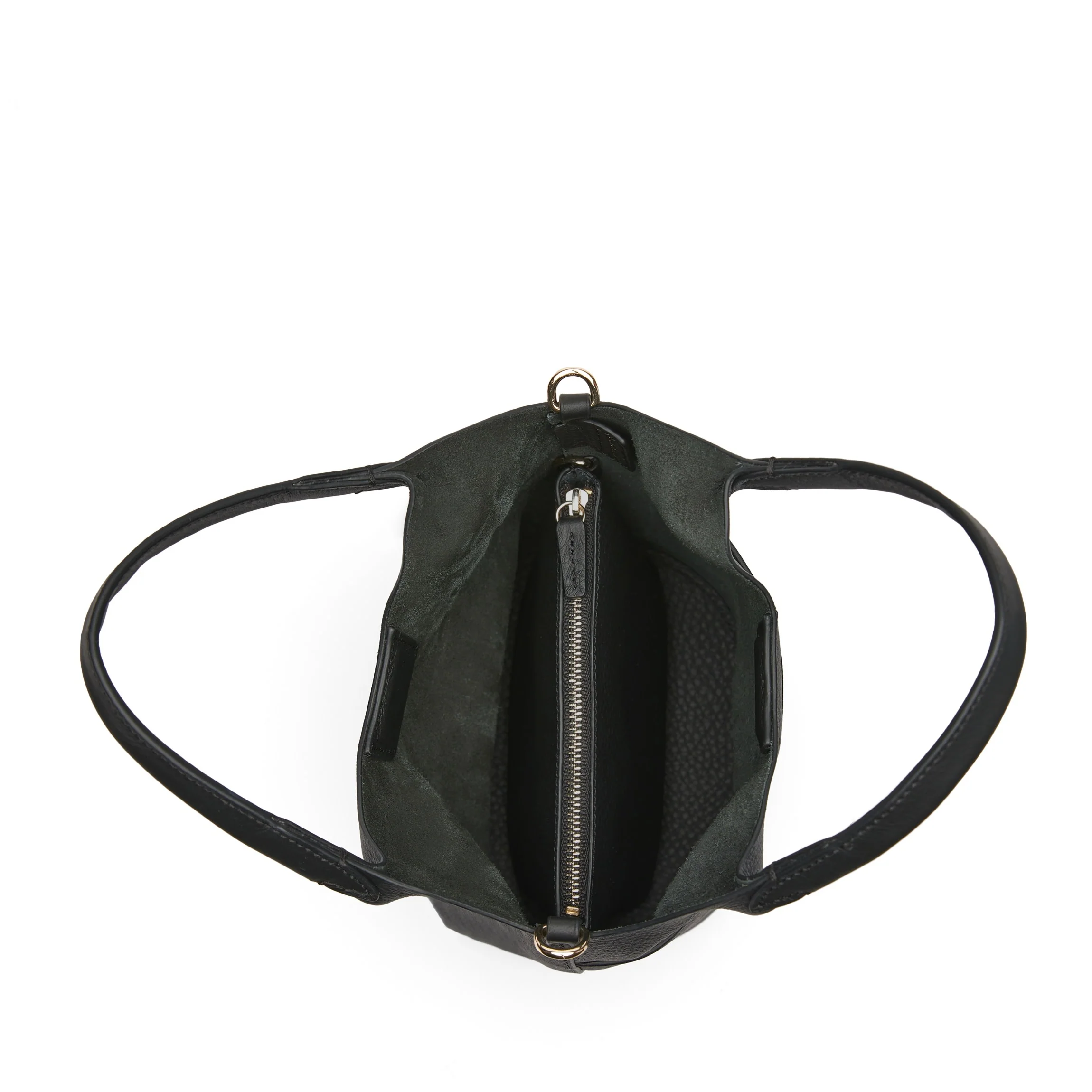 Mia Small Bucket Tote Black Pebble - Image 6