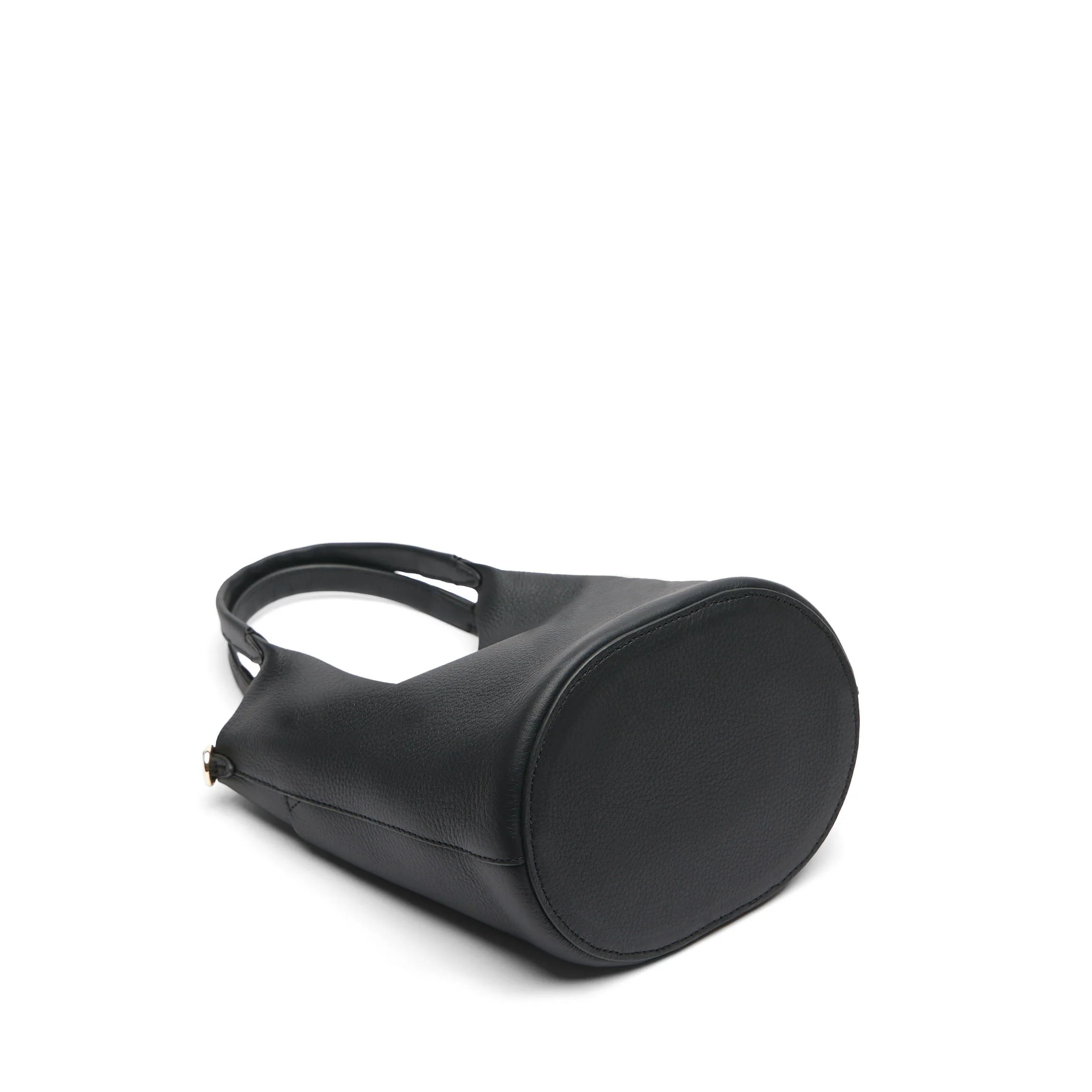 Mia Small Bucket Tote Black Pebble - Image 9