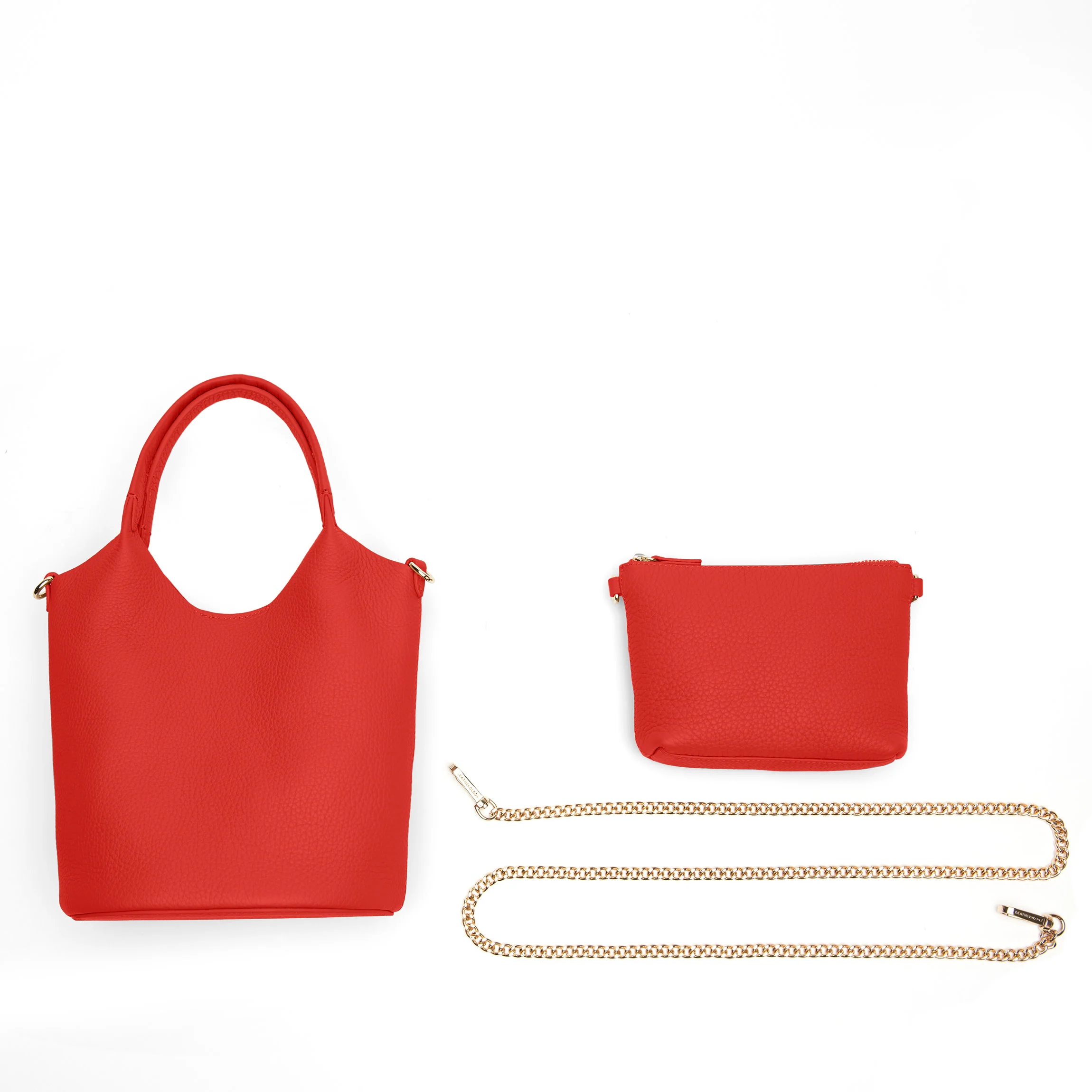 Mia Small Bucket Tote Buoy Red - Image 11