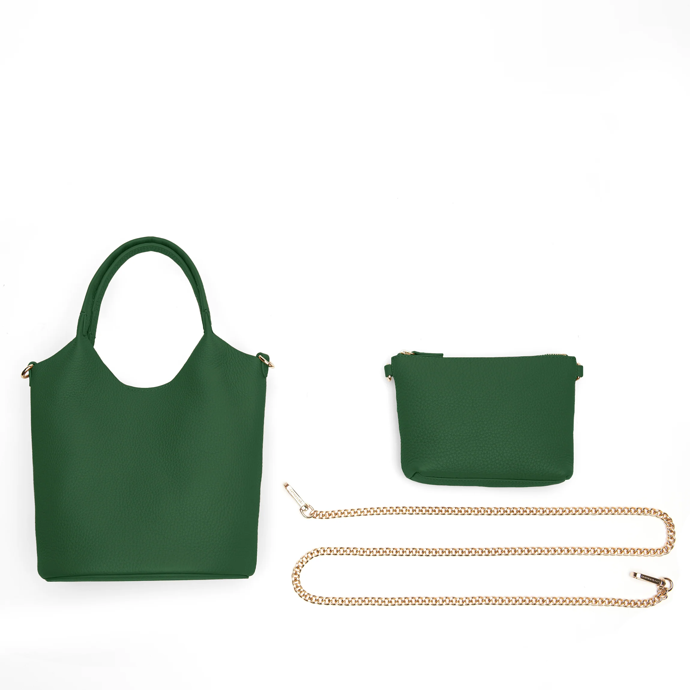Mia Small Bucket Tote Fairway Green - Image 11