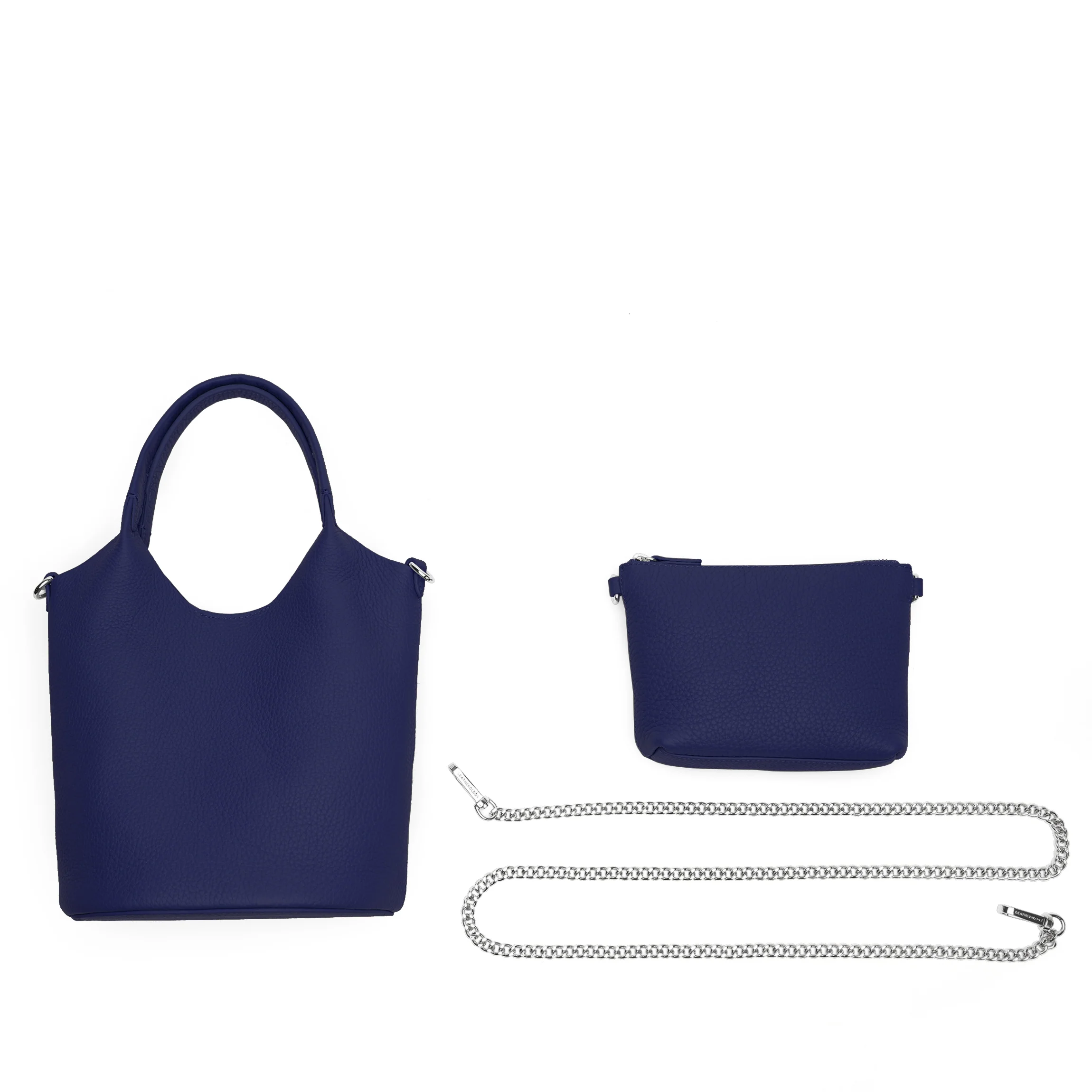Mia Small Bucket Tote Regatta Blue - Image 11