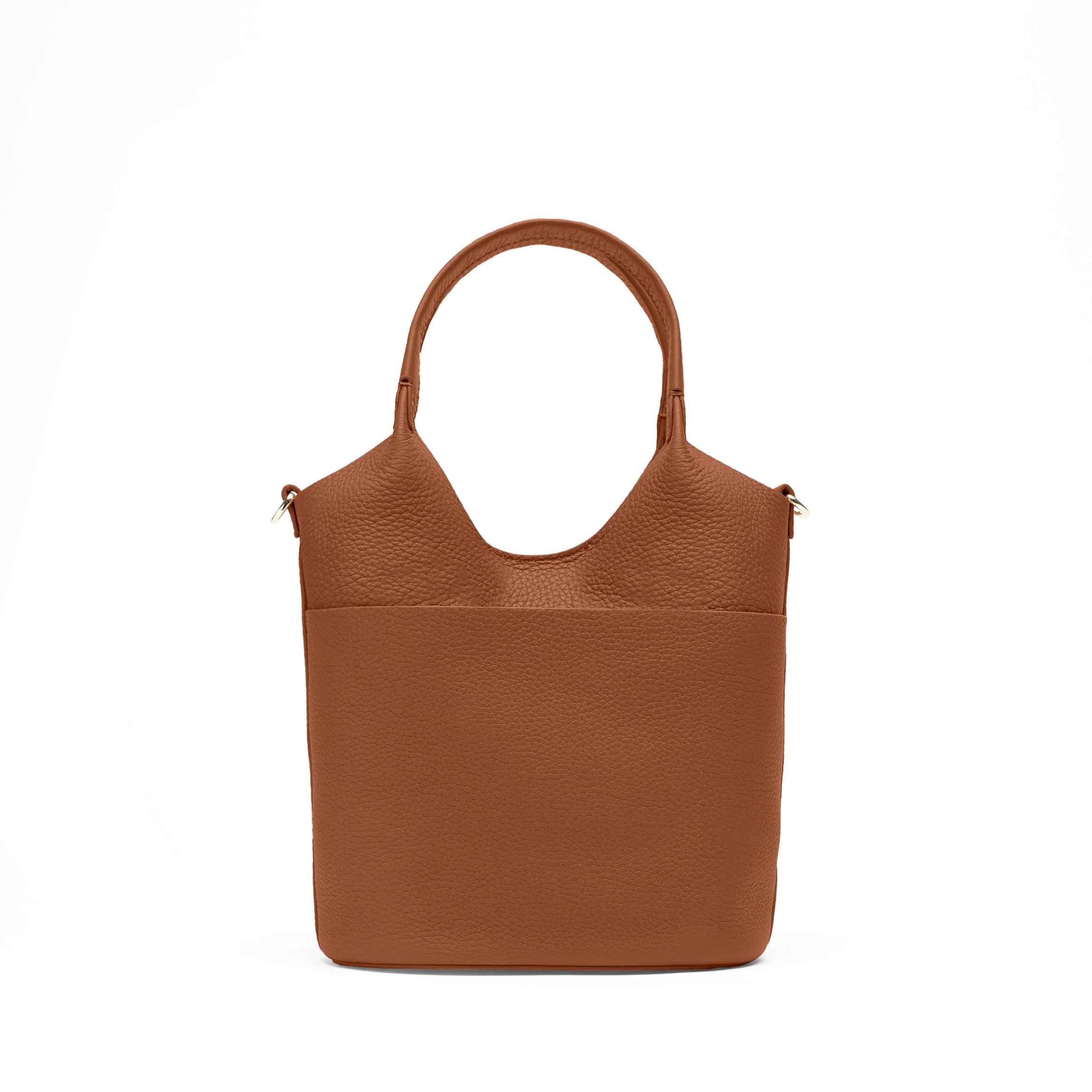Mia Small Bucket Tote Saddle Brown - Image 10