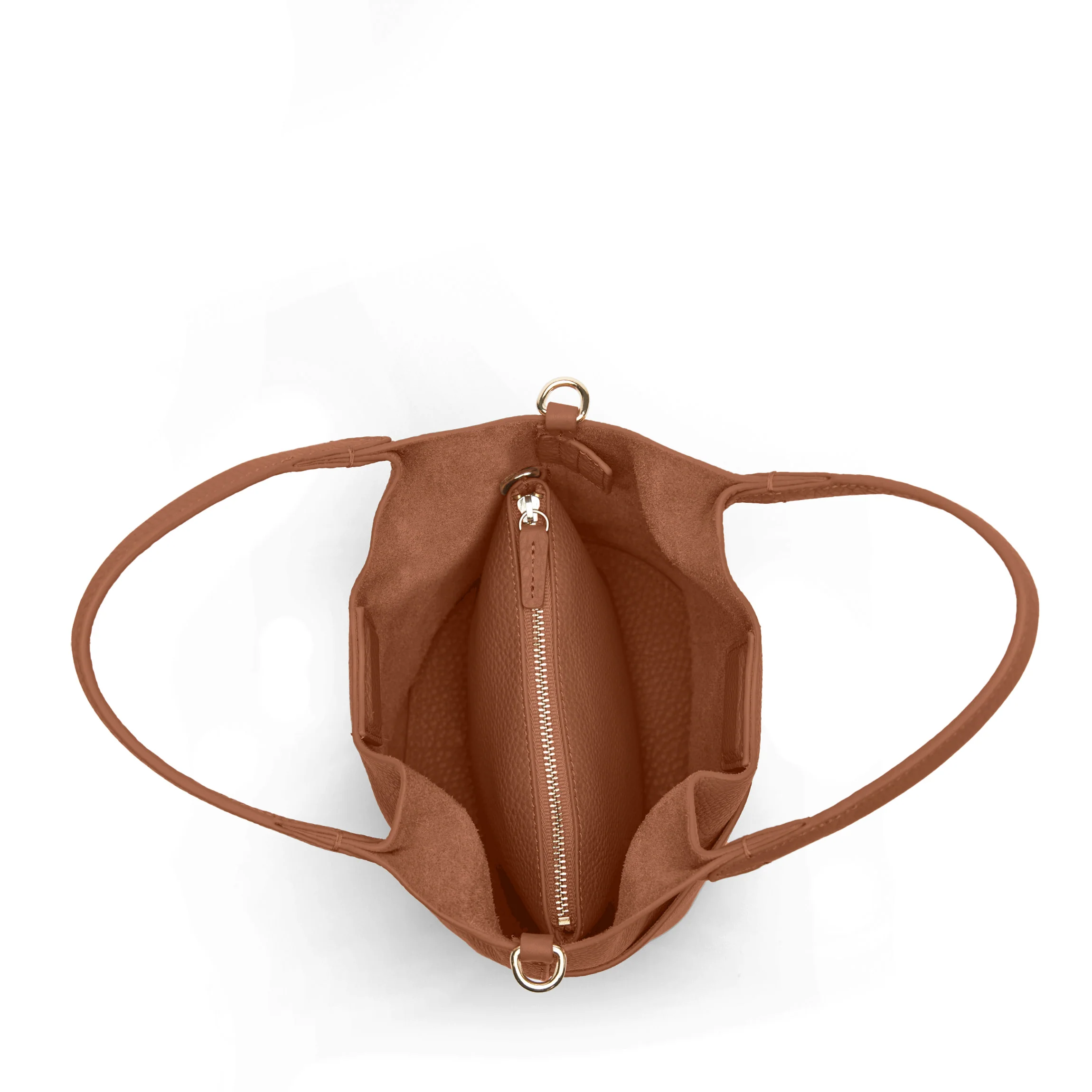 Mia Small Bucket Tote Saddle Brown - Image 6