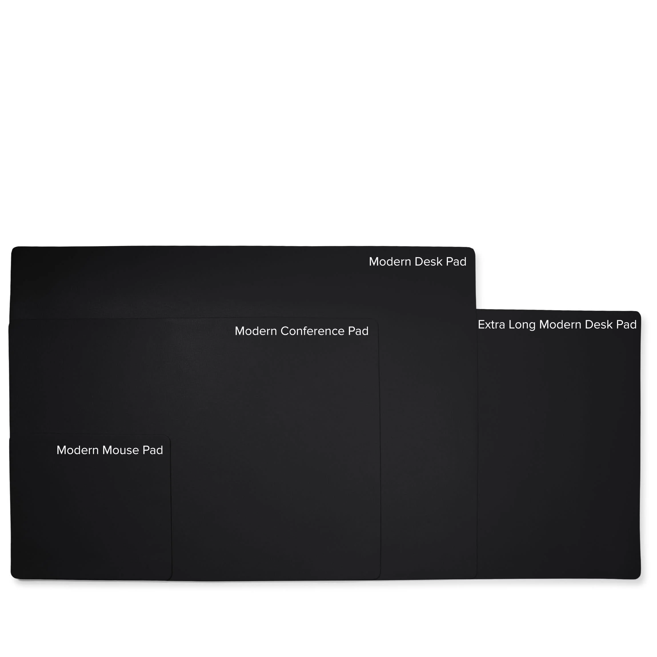 Extra Long Modern Desk Pad Black - Image 8