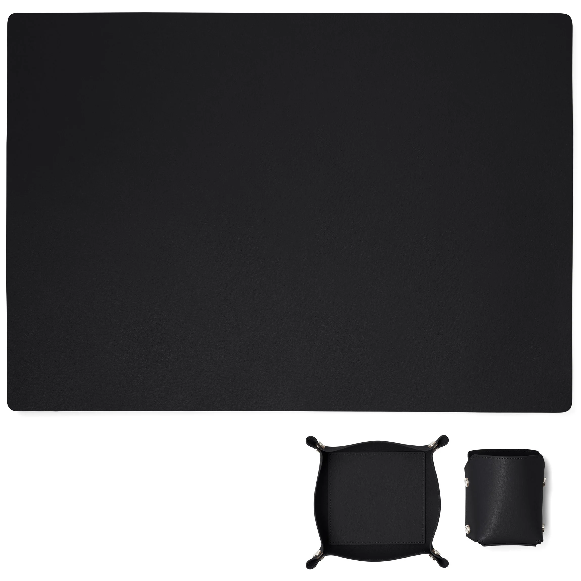 Modern Desk Set Black - Image 4