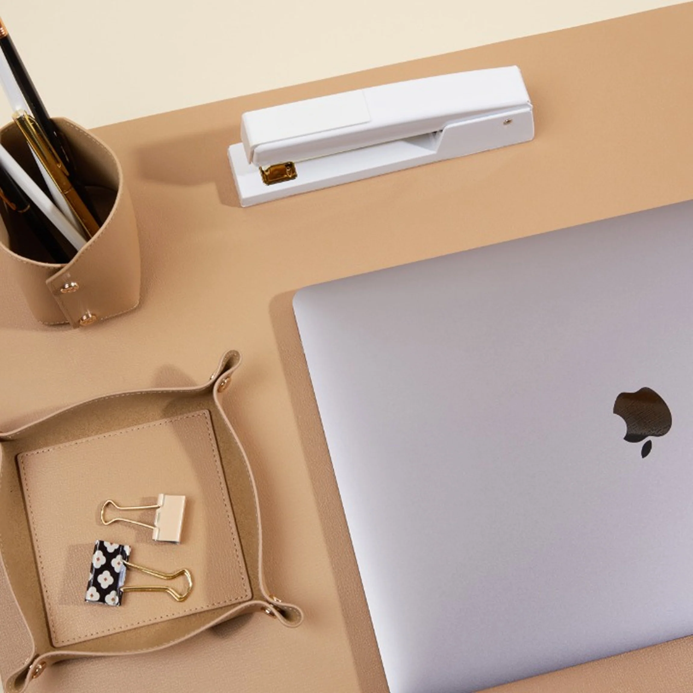 Modern Desk Set Tan - Image 2