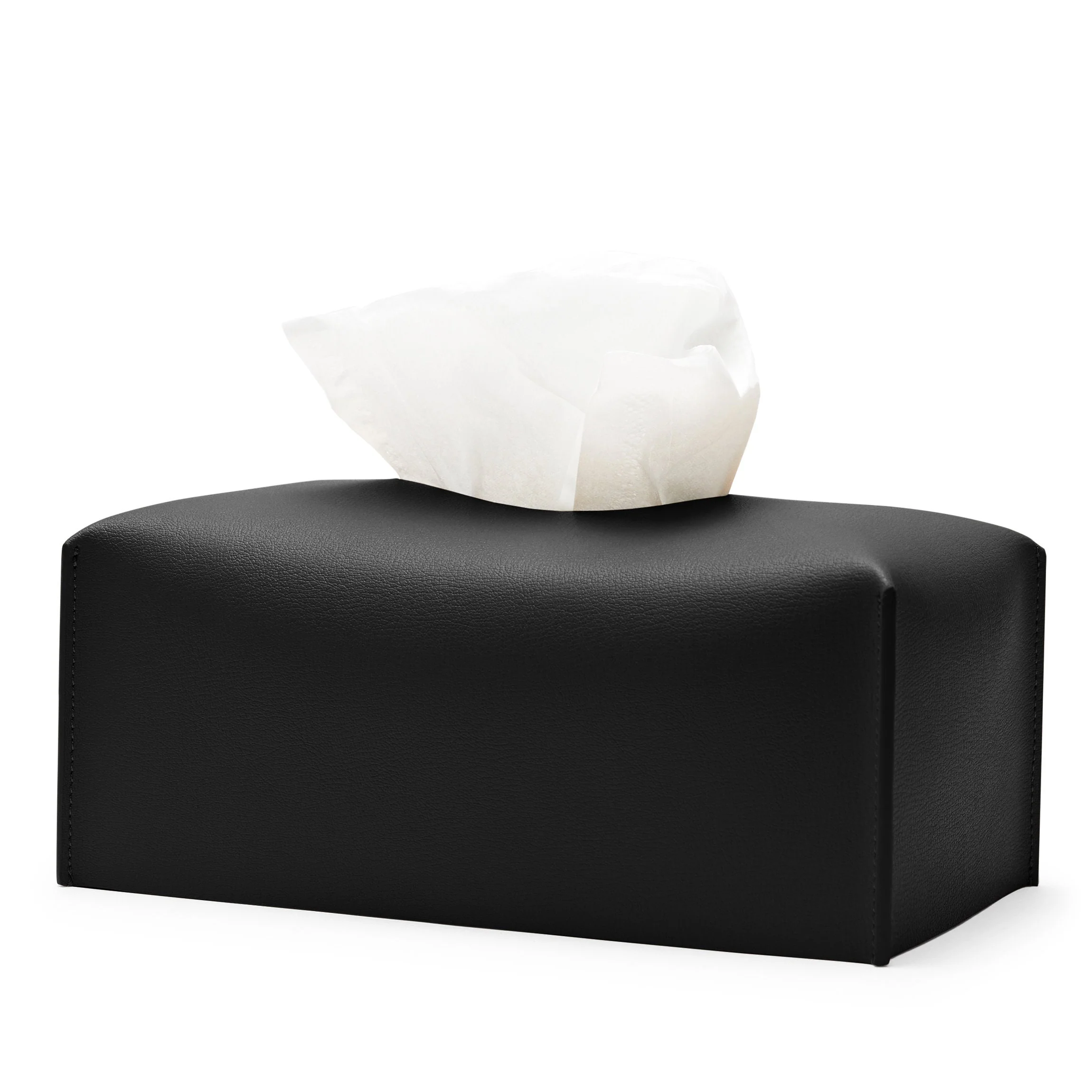 Modern Horizontal Tissue Box Holder Black