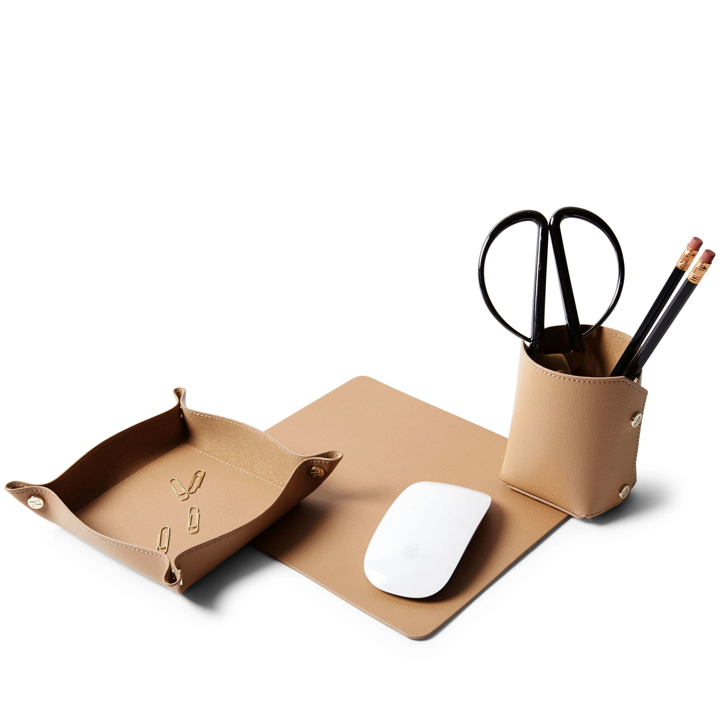 Modern Travel Desk Set Tan