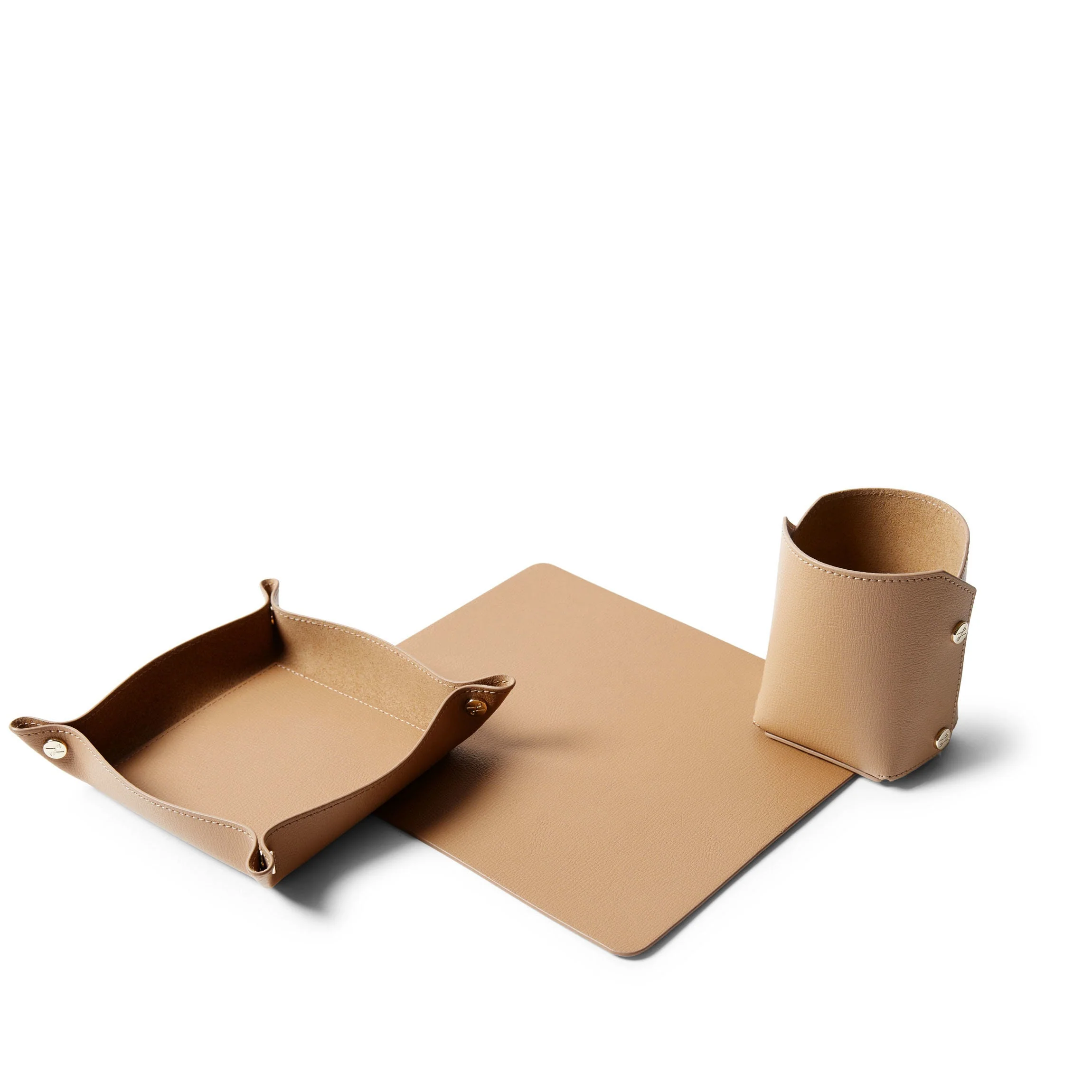 Modern Travel Desk Set Tan - Image 3