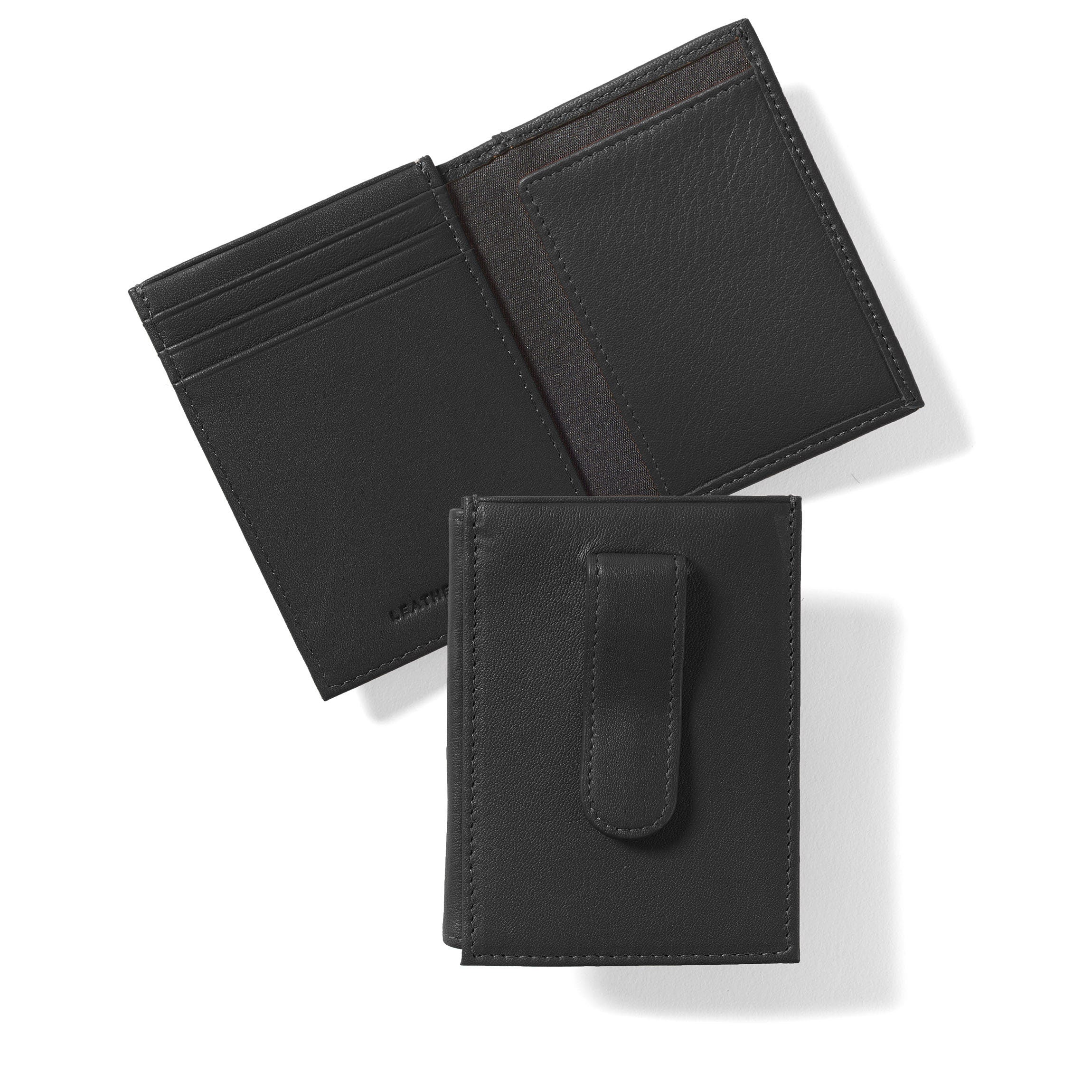 Money Clip Card Holder Black Onyx