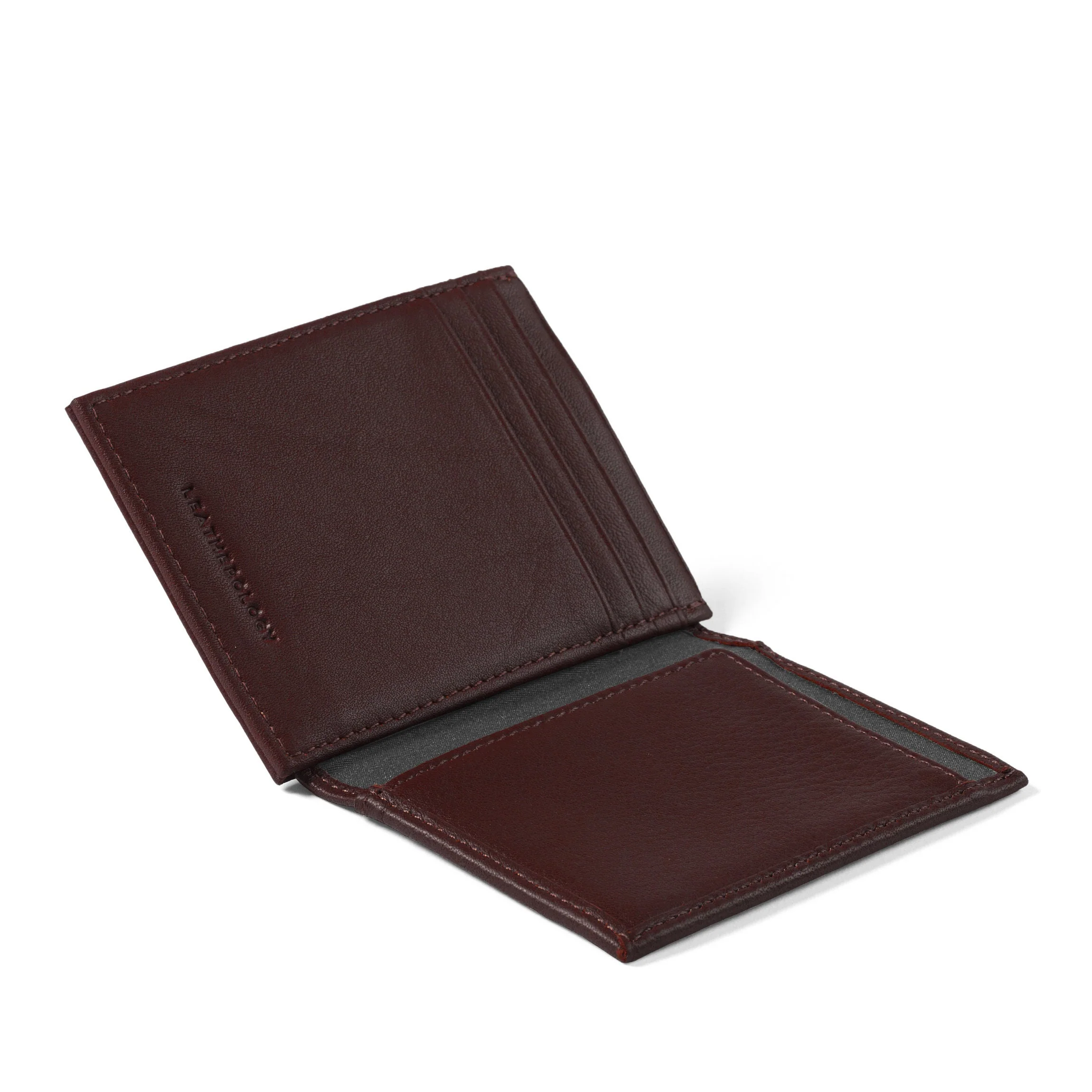 Money Clip Card Holder Brown - Image 5