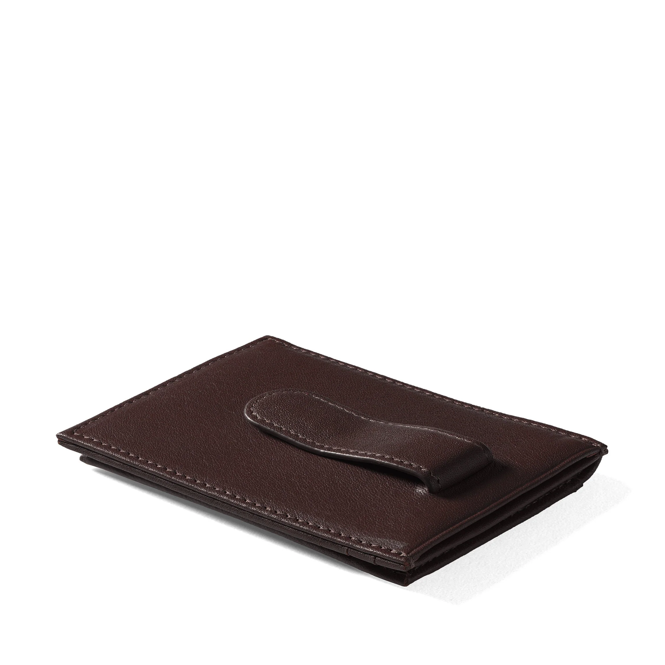 Money Clip Card Holder Brown - Image 6