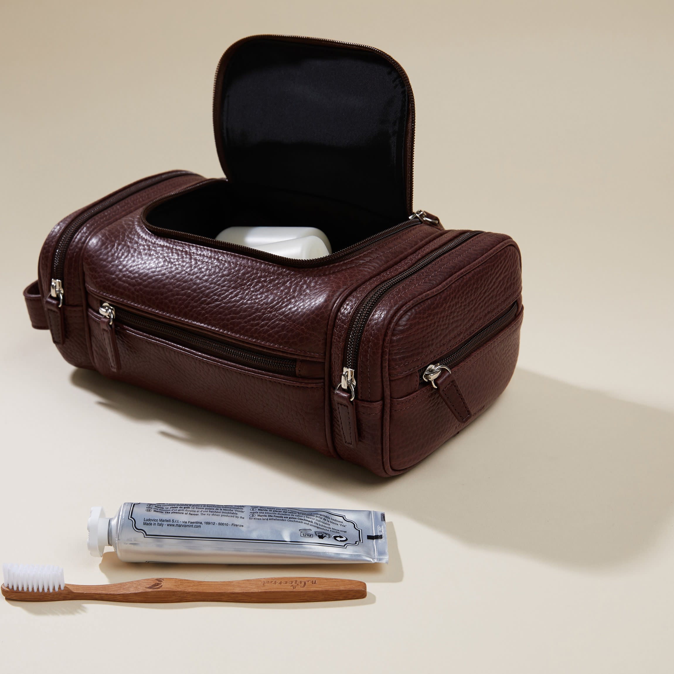Multi Pocket Toiletry Bag Espresso - Image 3