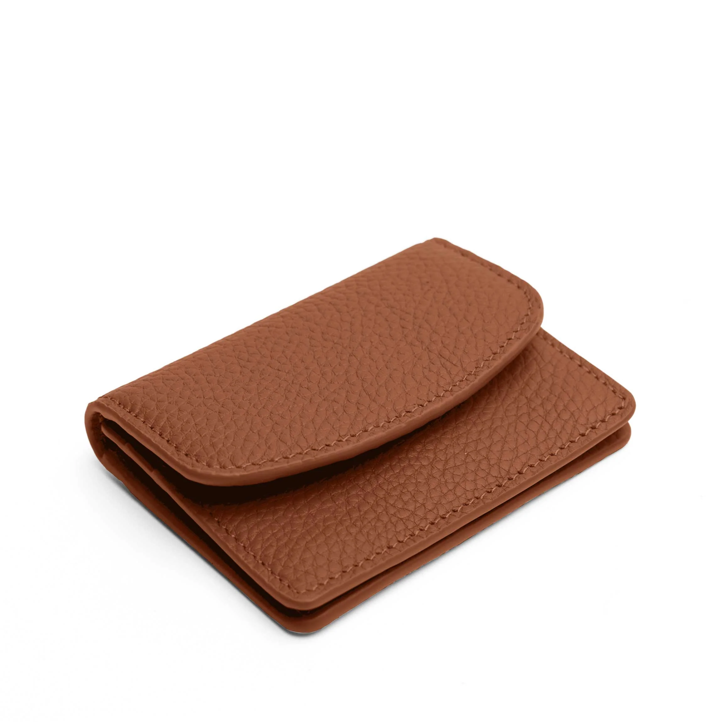Nina Slim Card Case Saddle Brown - Image 3