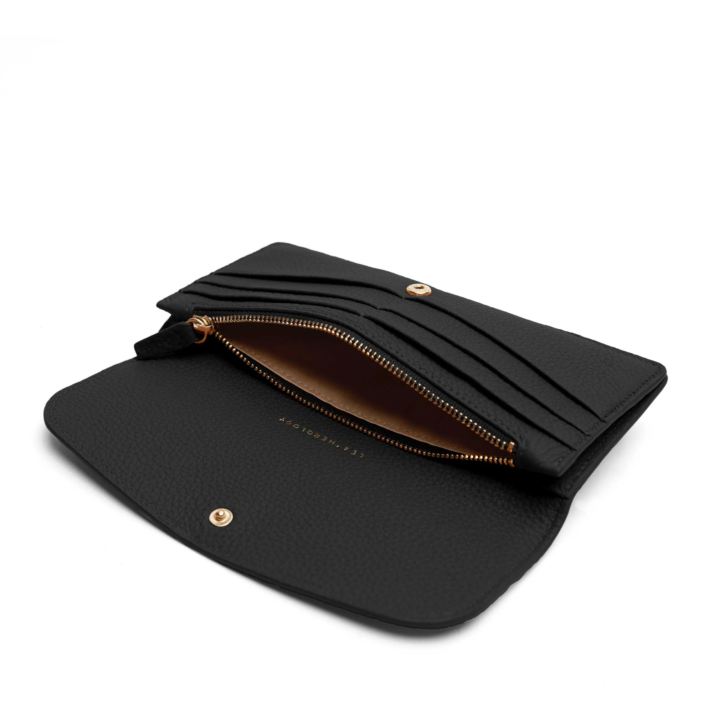 Nina Slim Long Wallet Black Pebble - Image 2