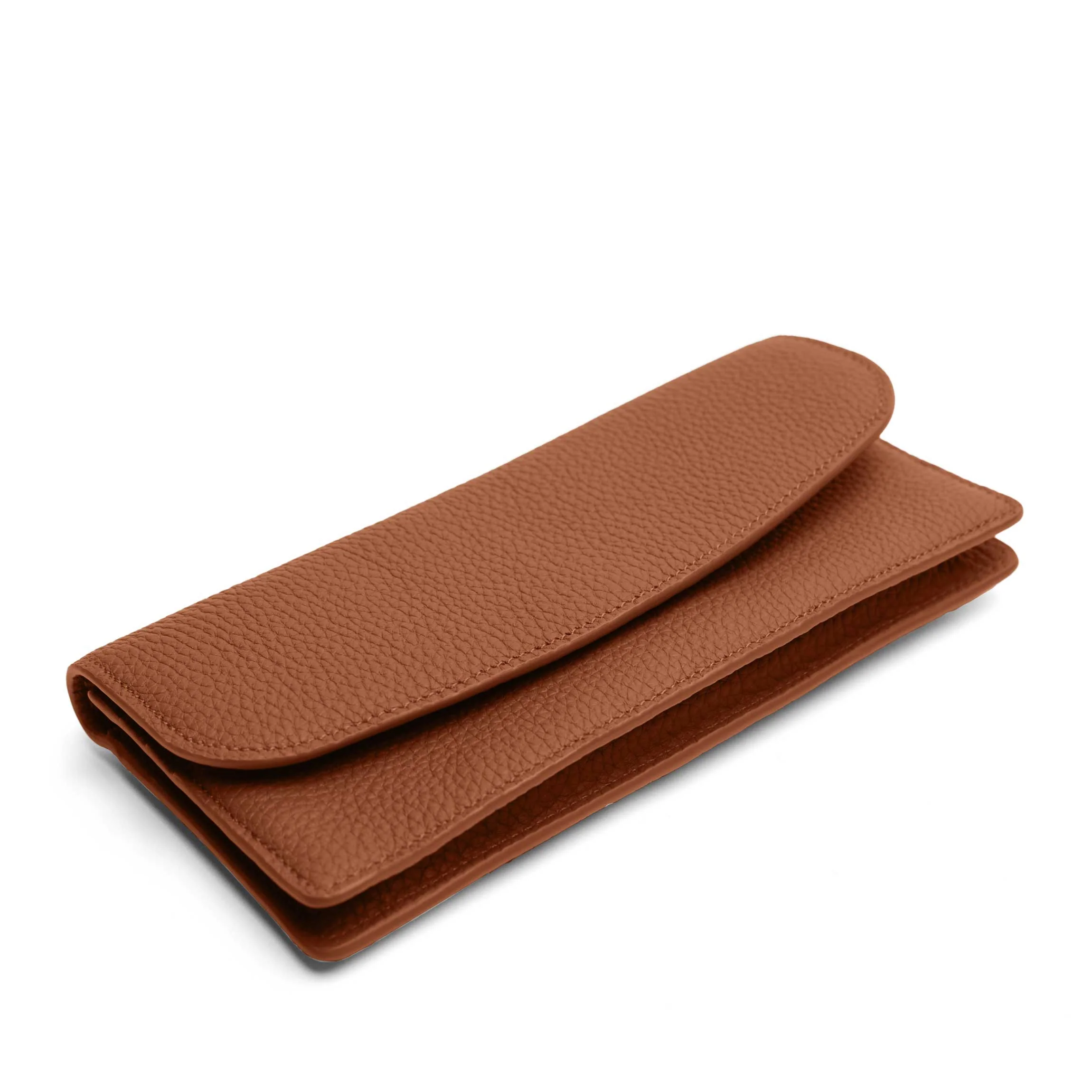 Nina Slim Long Wallet Saddle Brown - Image 3