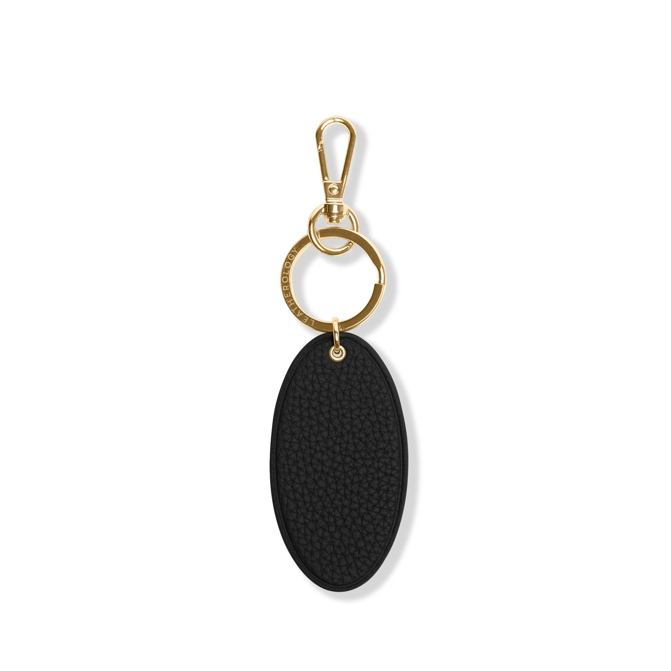 Oval Keychain Black Pebble - Image 2